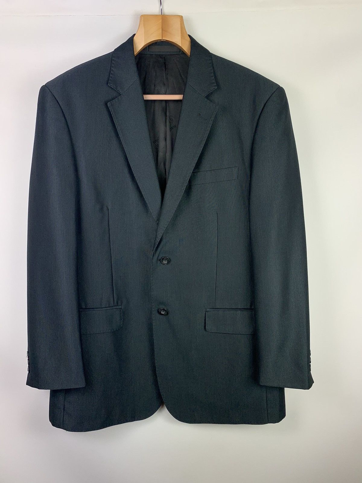 Brioni Brioni men’s vintage striped blazer jacket size 54 black Size 44R - 1 Thumbnail