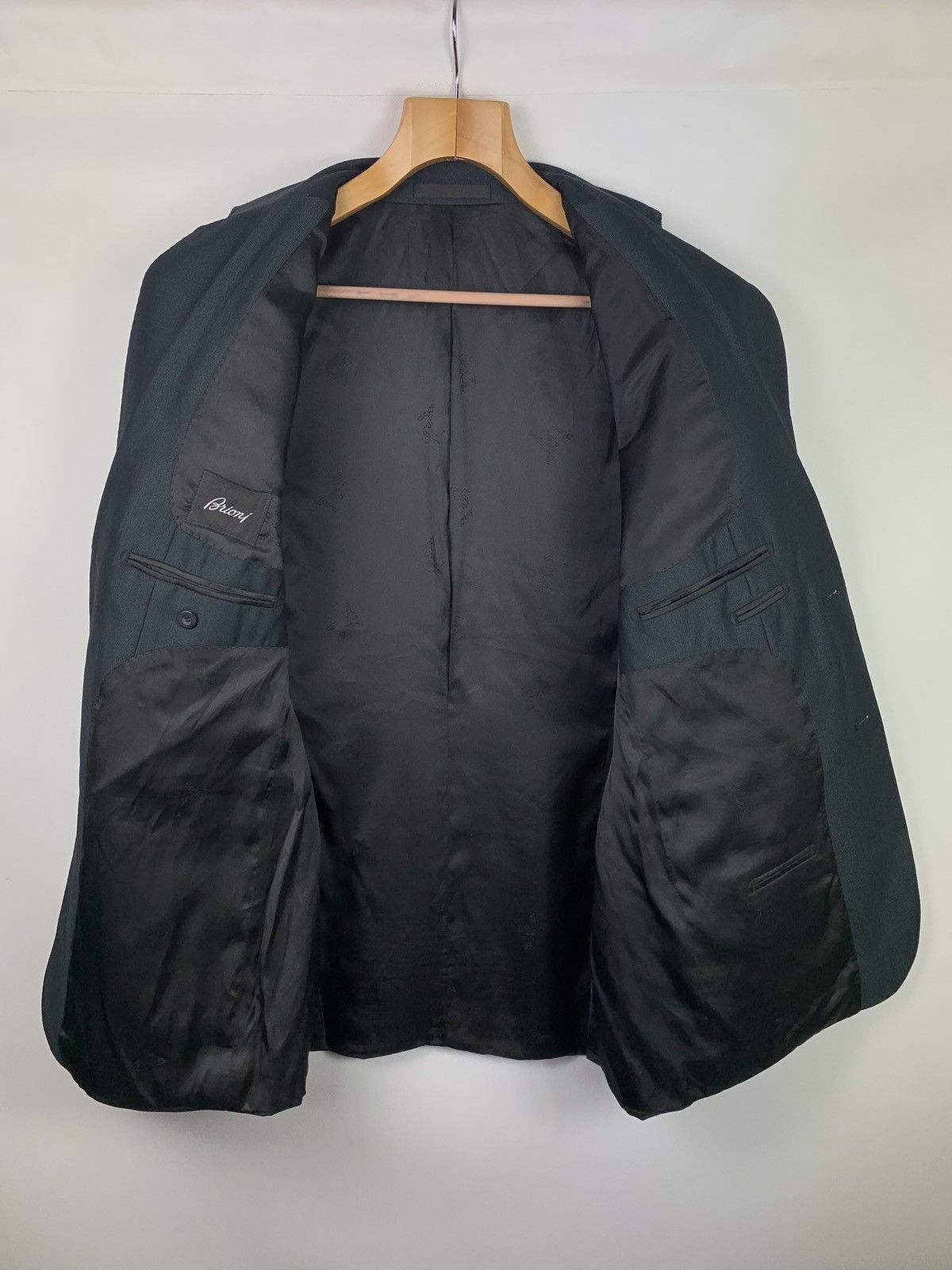 Brioni Brioni men’s vintage striped blazer jacket size 54 black Size 44R - 9 Thumbnail