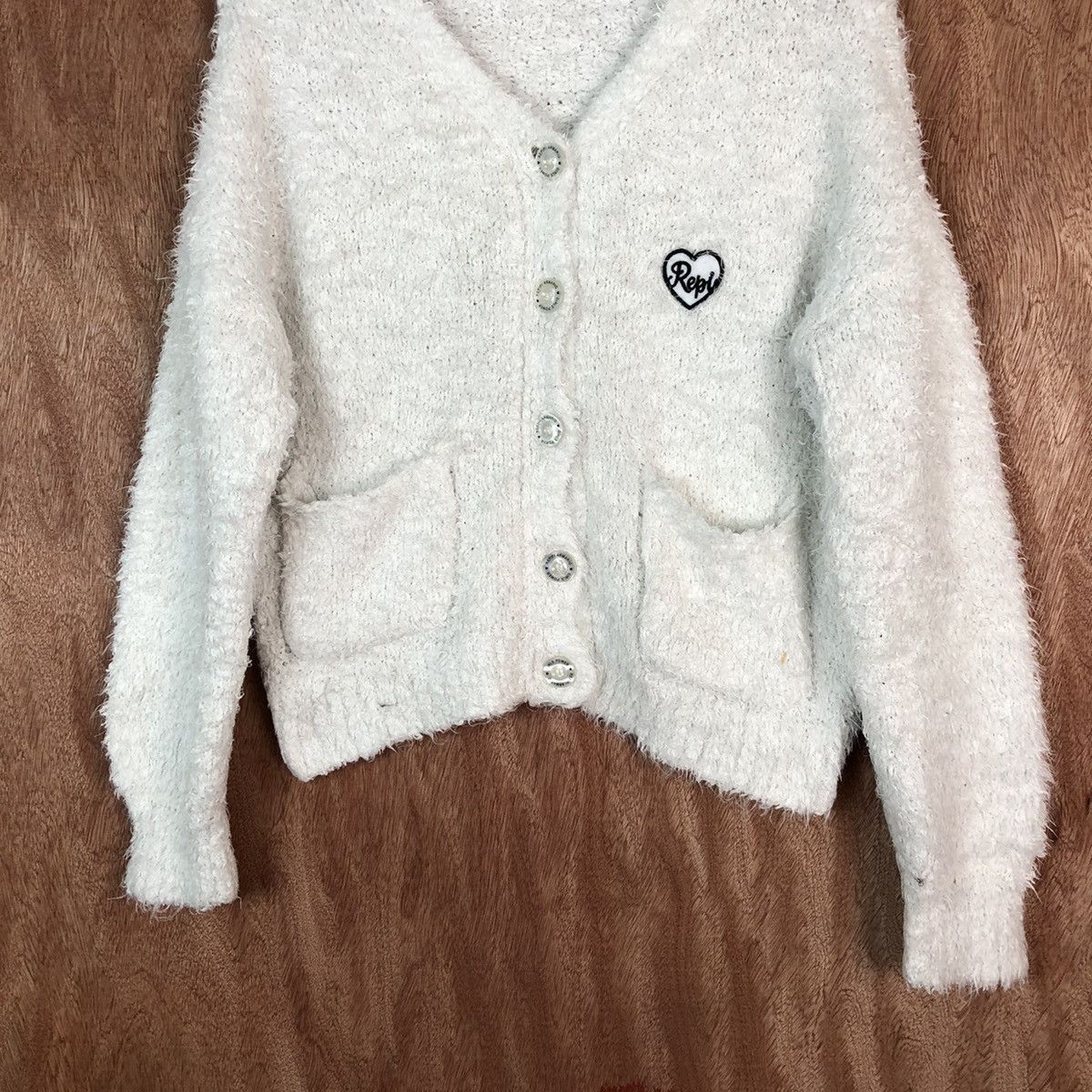Vintage Repipi Shag Shaggy Fur Mohair Cardigan #6685 Size S / US 4 / IT 40 - 3 Thumbnail