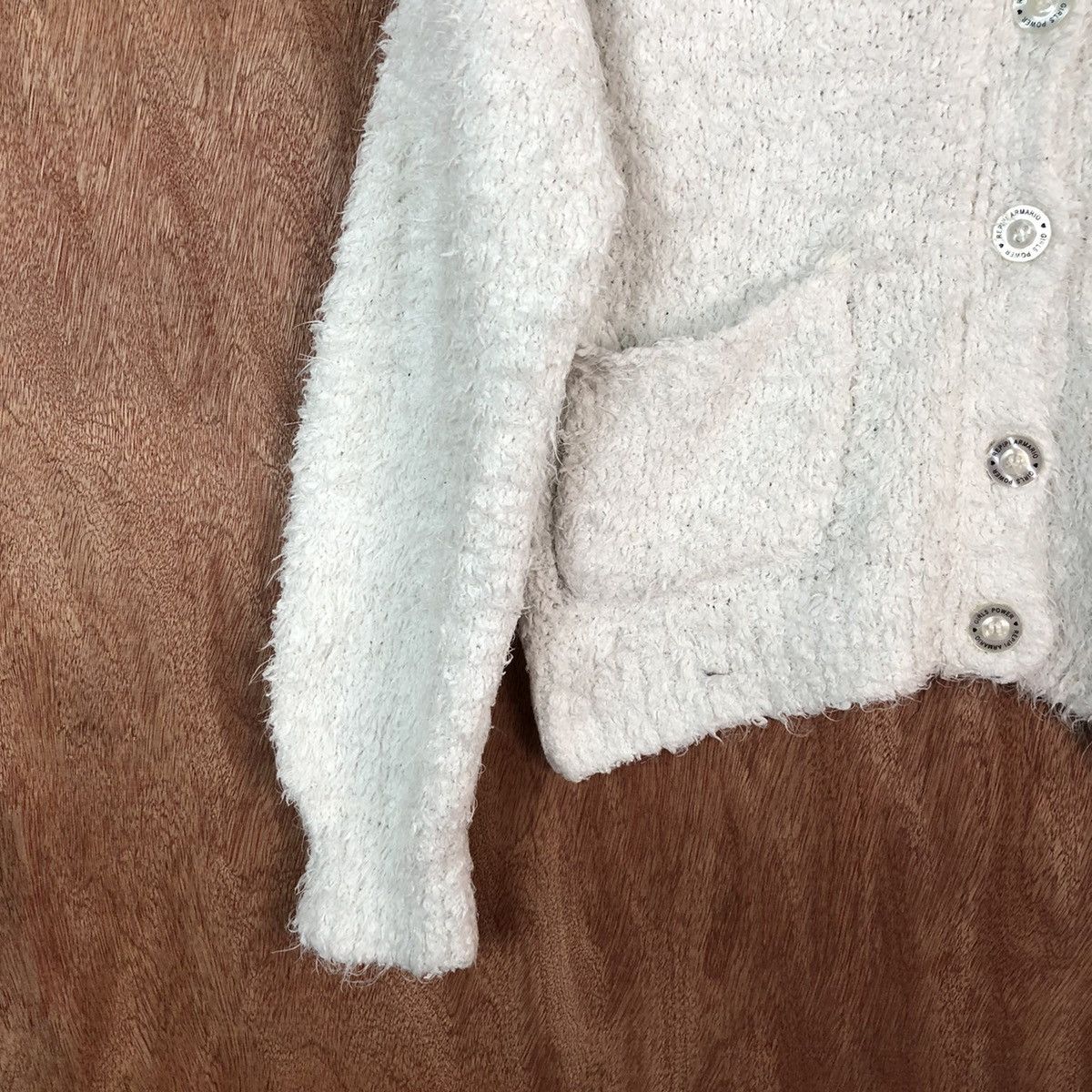 Vintage Repipi Shag Shaggy Fur Mohair Cardigan #6685 Size S / US 4 / IT 40 - 4 Thumbnail