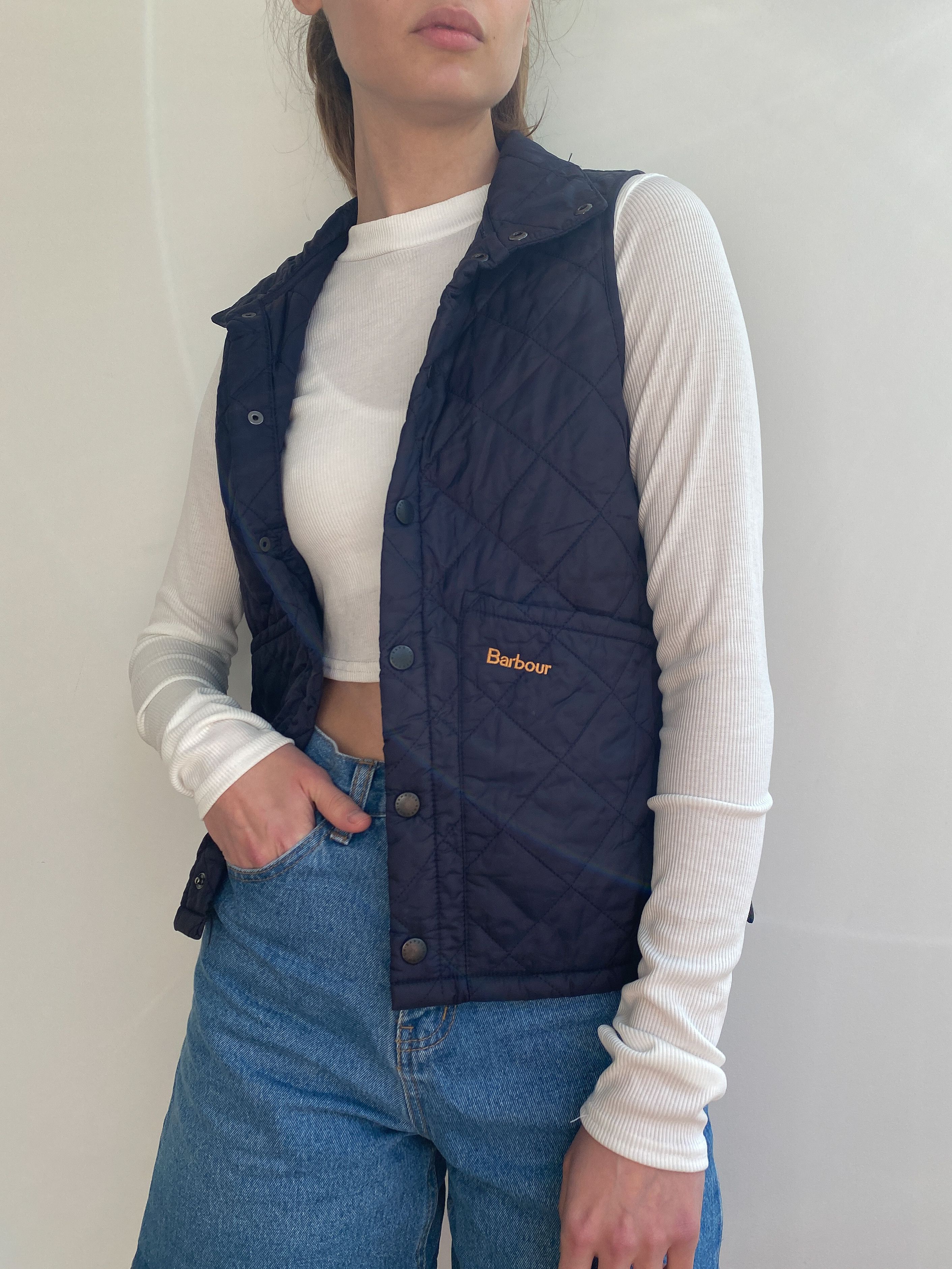 Barbour Barbour Navy Gilet Vest Size S / US 4 / IT 40 - 4 Thumbnail
