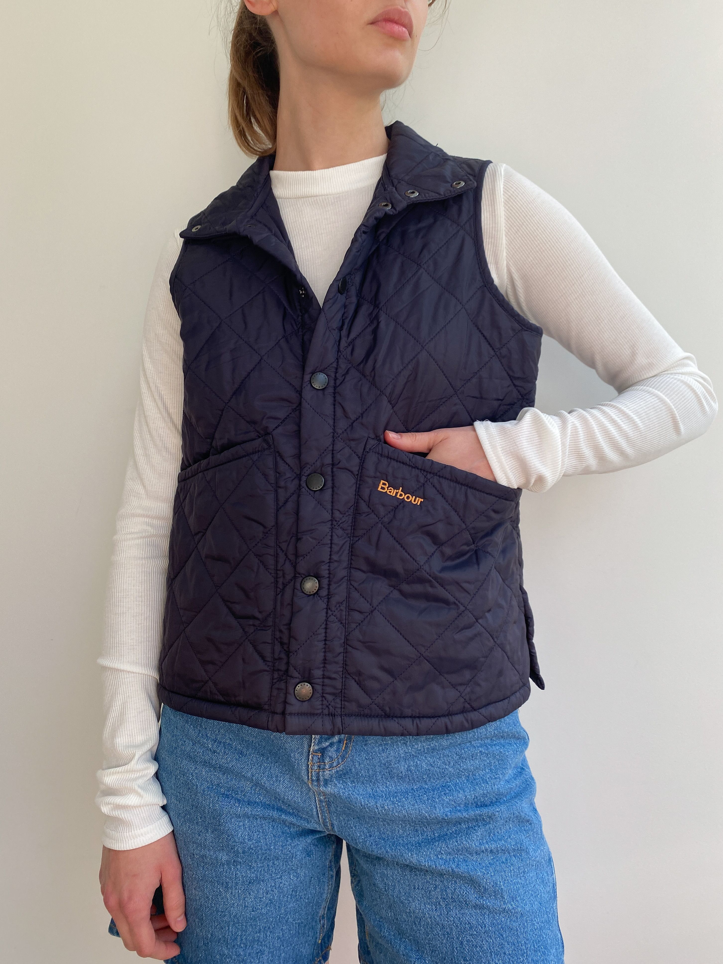 Barbour Barbour Navy Gilet Vest Size S / US 4 / IT 40 - 1 Thumbnail