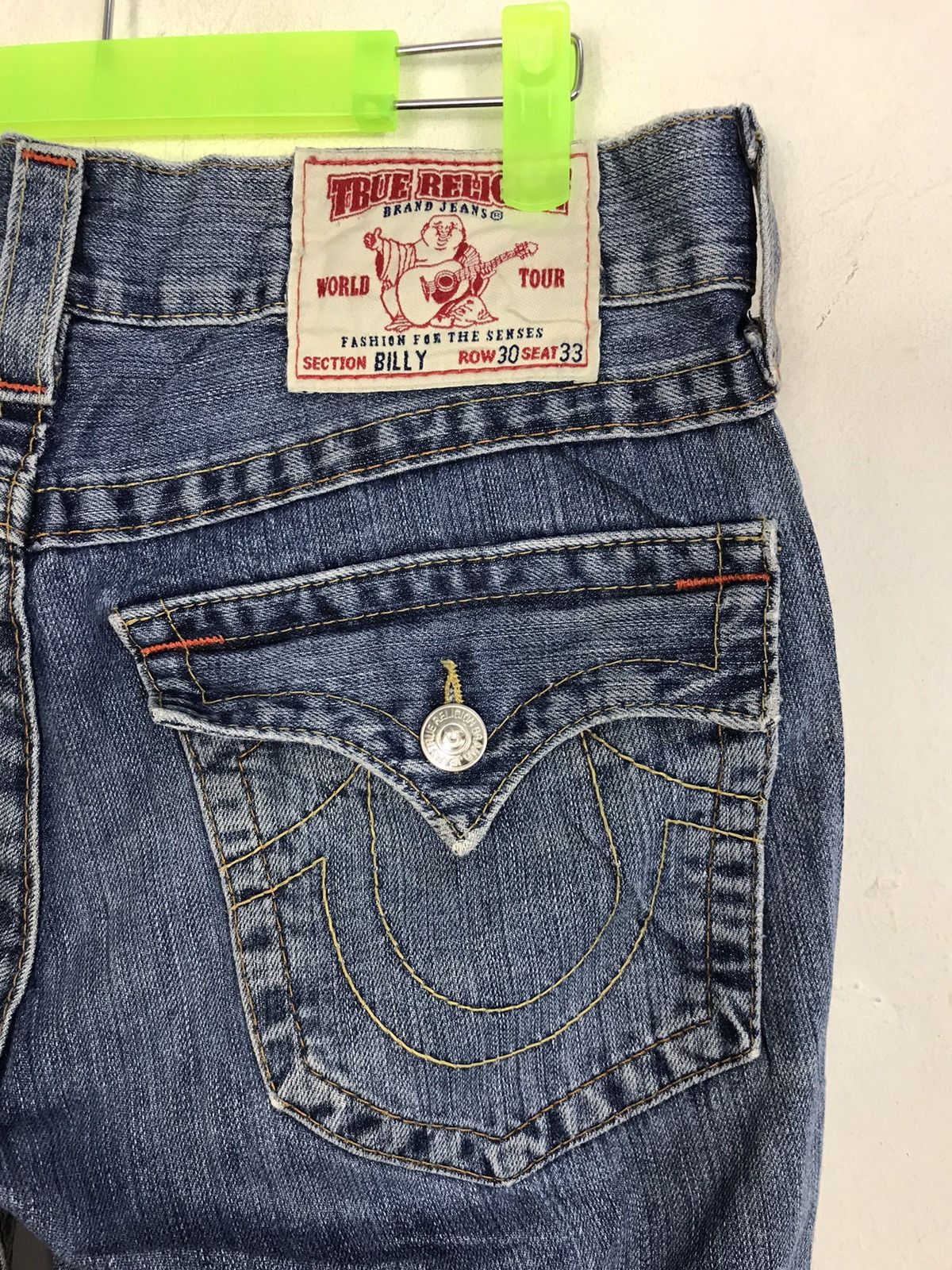 True Religion True Religion Cowboy Billy Low Rise Distressed Denim Jeans Size US 32 / EU 48 - 7 Thumbnail