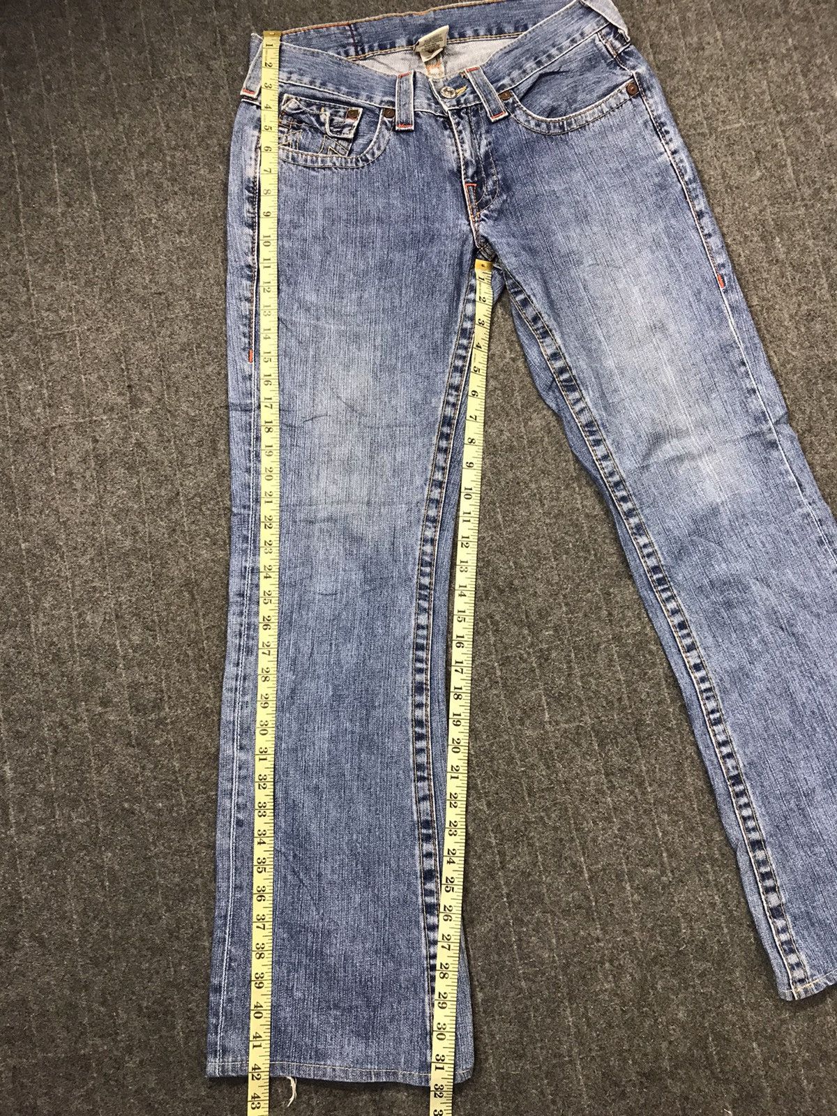 True Religion True Religion Cowboy Billy Low Rise Distressed Denim Jeans Size US 32 / EU 48 - 13 Thumbnail