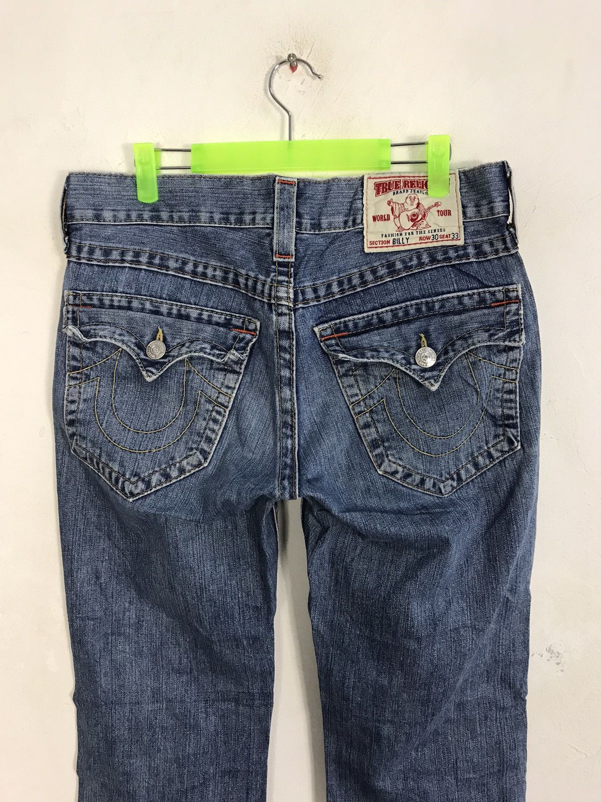True Religion True Religion Cowboy Billy Low Rise Distressed Denim Jeans Size US 32 / EU 48 - 1 Thumbnail
