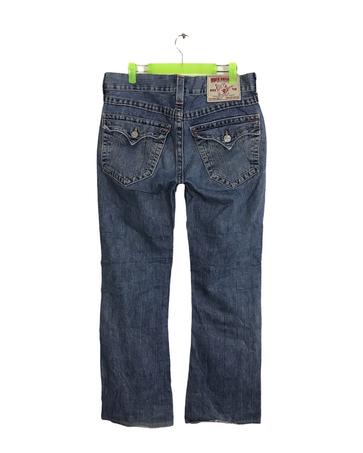 True Religion True Religion Cowboy Billy Low Rise Distressed Denim Jeans Size US 32 / EU 48 - 3 Thumbnail