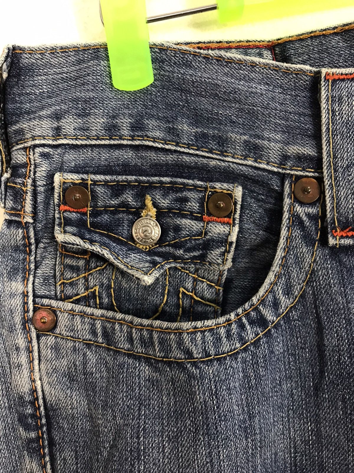 True Religion True Religion Cowboy Billy Low Rise Distressed Denim Jeans Size US 32 / EU 48 - 5 Thumbnail