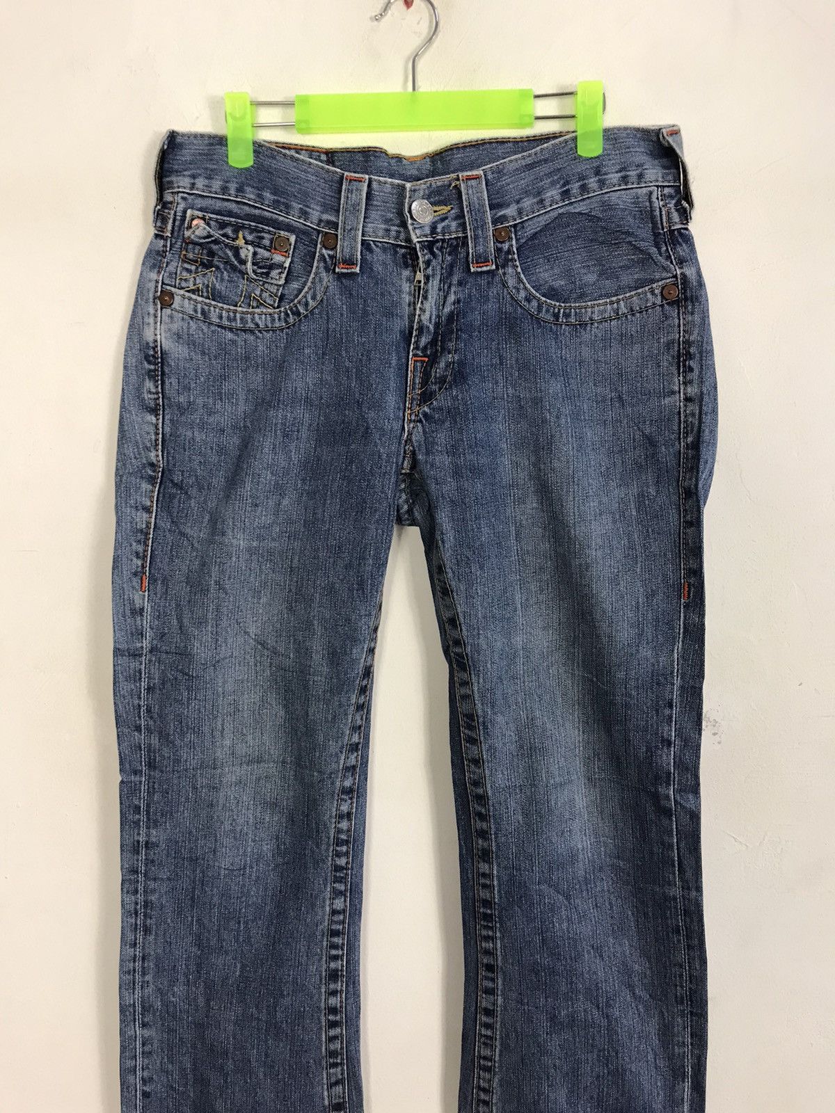 True Religion True Religion Cowboy Billy Low Rise Distressed Denim Jeans Size US 32 / EU 48 - 4 Thumbnail