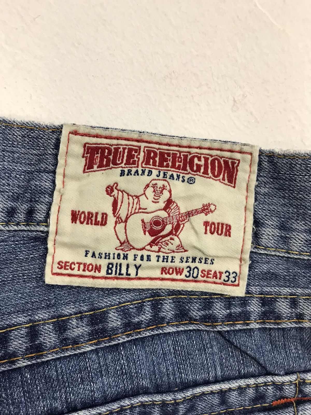 True Religion True Religion Cowboy Billy Low Rise Distressed Denim Jeans Size US 32 / EU 48 - 8 Thumbnail