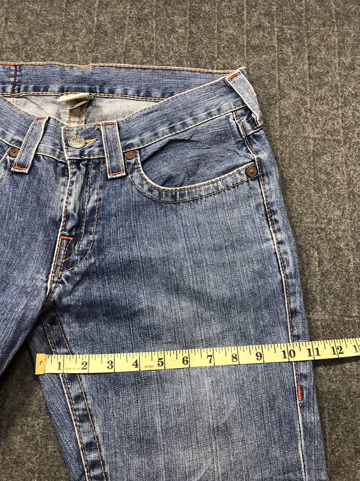 True Religion True Religion Cowboy Billy Low Rise Distressed Denim Jeans Size US 32 / EU 48 - 14 Thumbnail