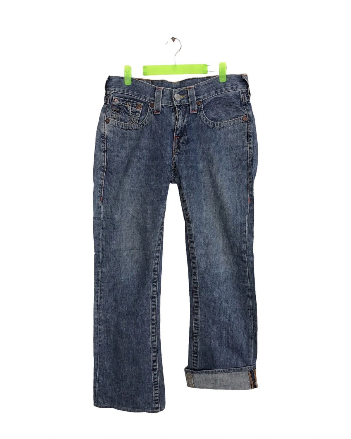 True Religion True Religion Cowboy Billy Low Rise Distressed Denim Jeans Size US 32 / EU 48 - 2 Thumbnail