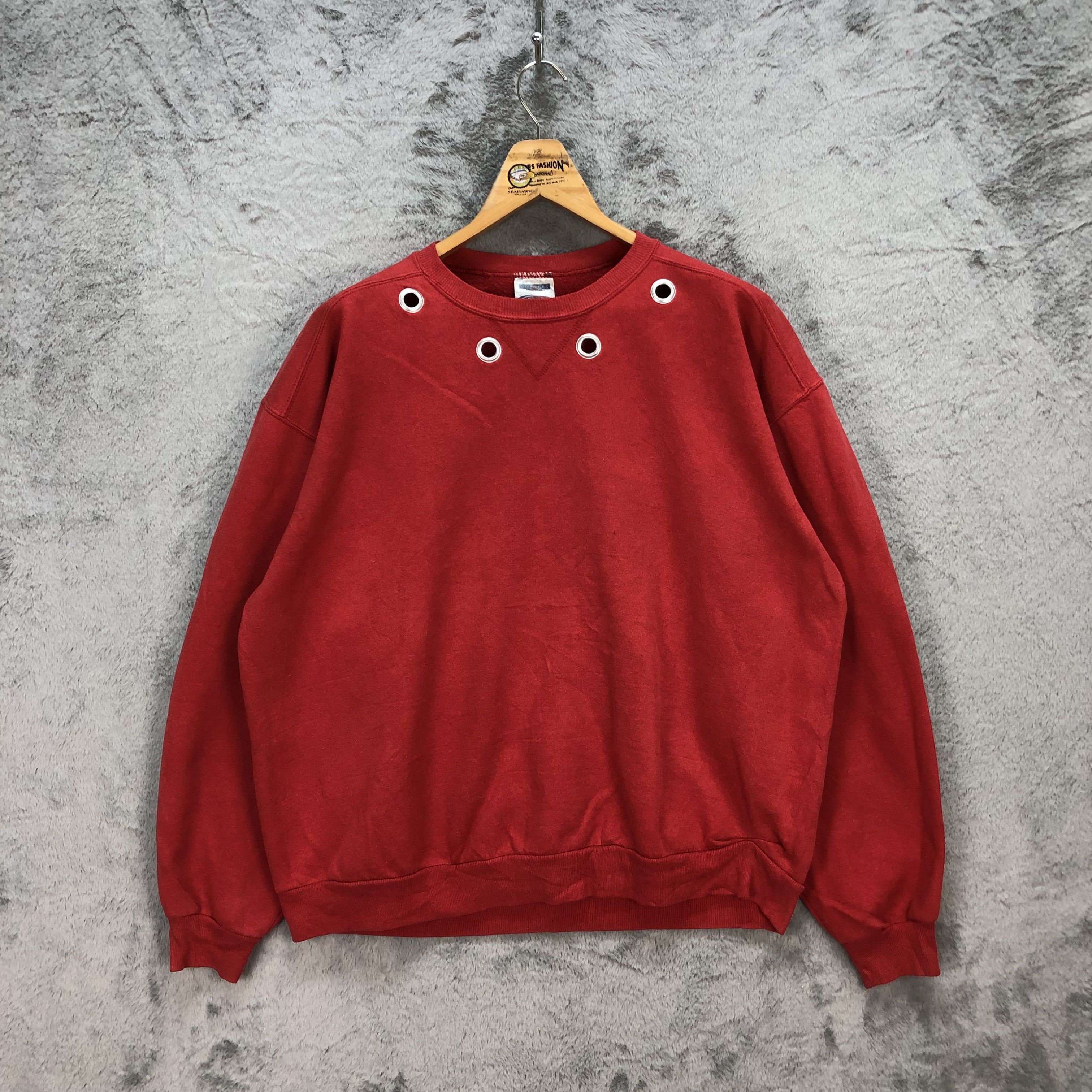 Jerzees Vintage Jerzees Nice Design Red Sweatshirts #5839-210 Size XL / US 12-14 / IT 48-50 - 1 Thumbnail
