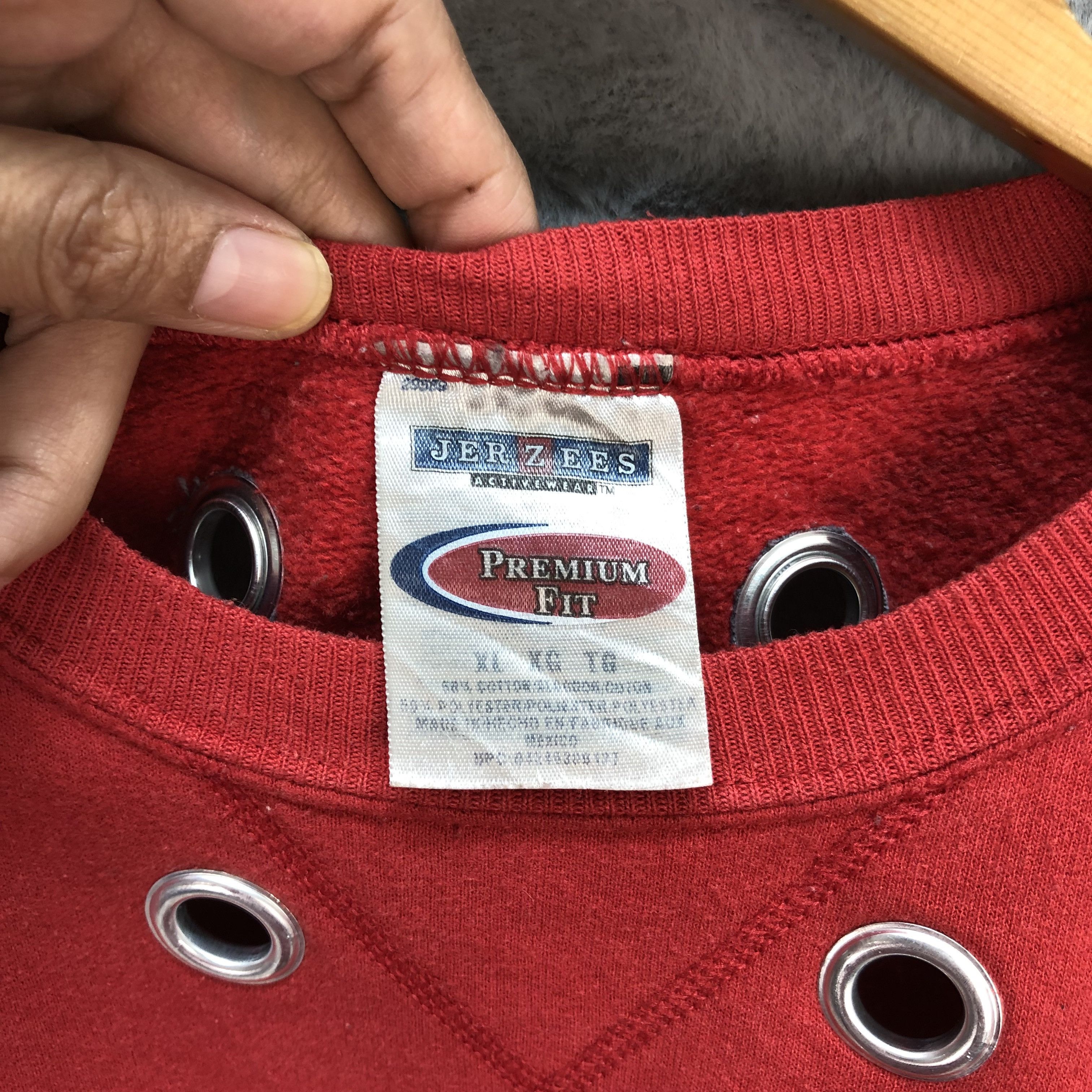 Jerzees Vintage Jerzees Nice Design Red Sweatshirts #5839-210 Size XL / US 12-14 / IT 48-50 - 6 Thumbnail