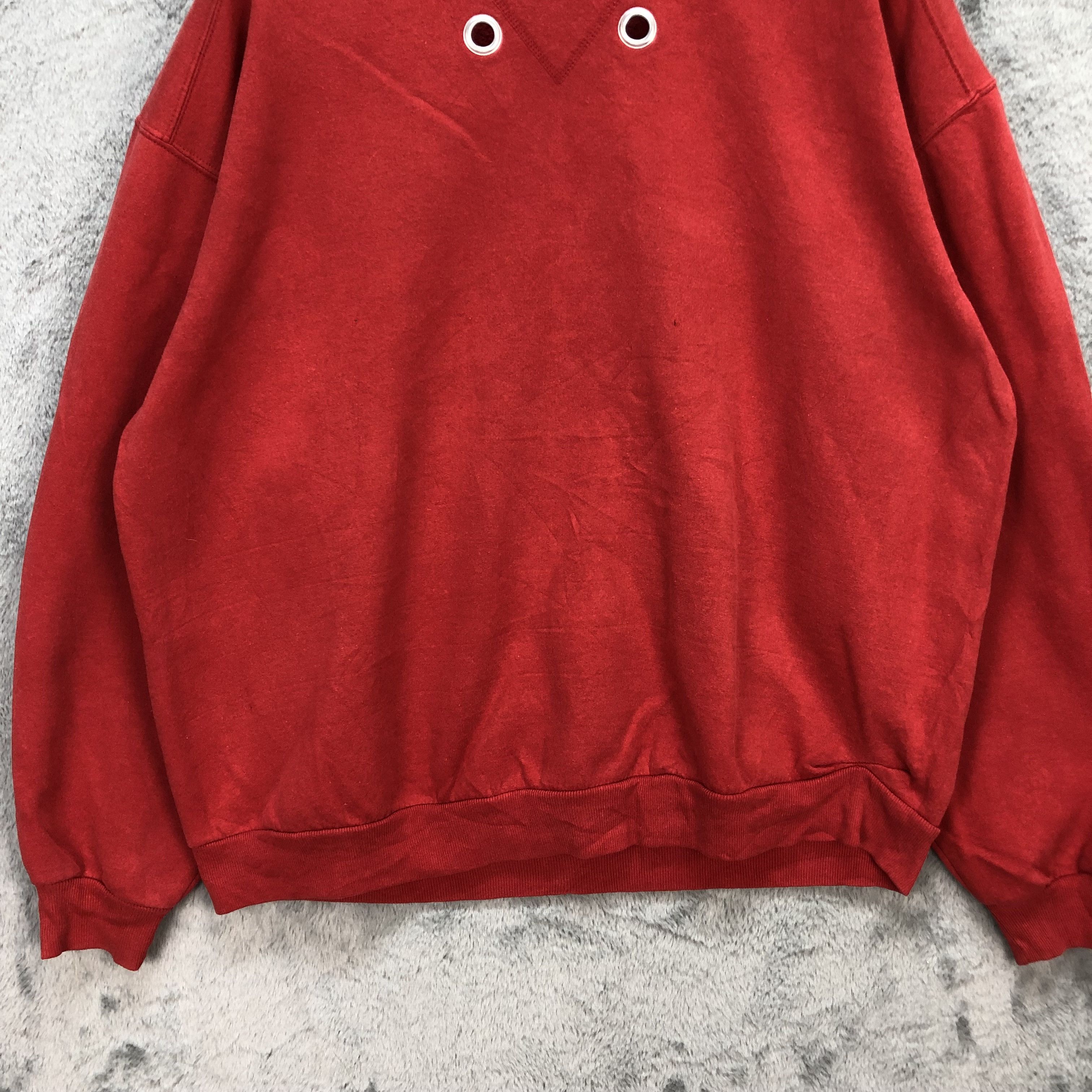 Jerzees Vintage Jerzees Nice Design Red Sweatshirts #5839-210 Size XL / US 12-14 / IT 48-50 - 3 Thumbnail
