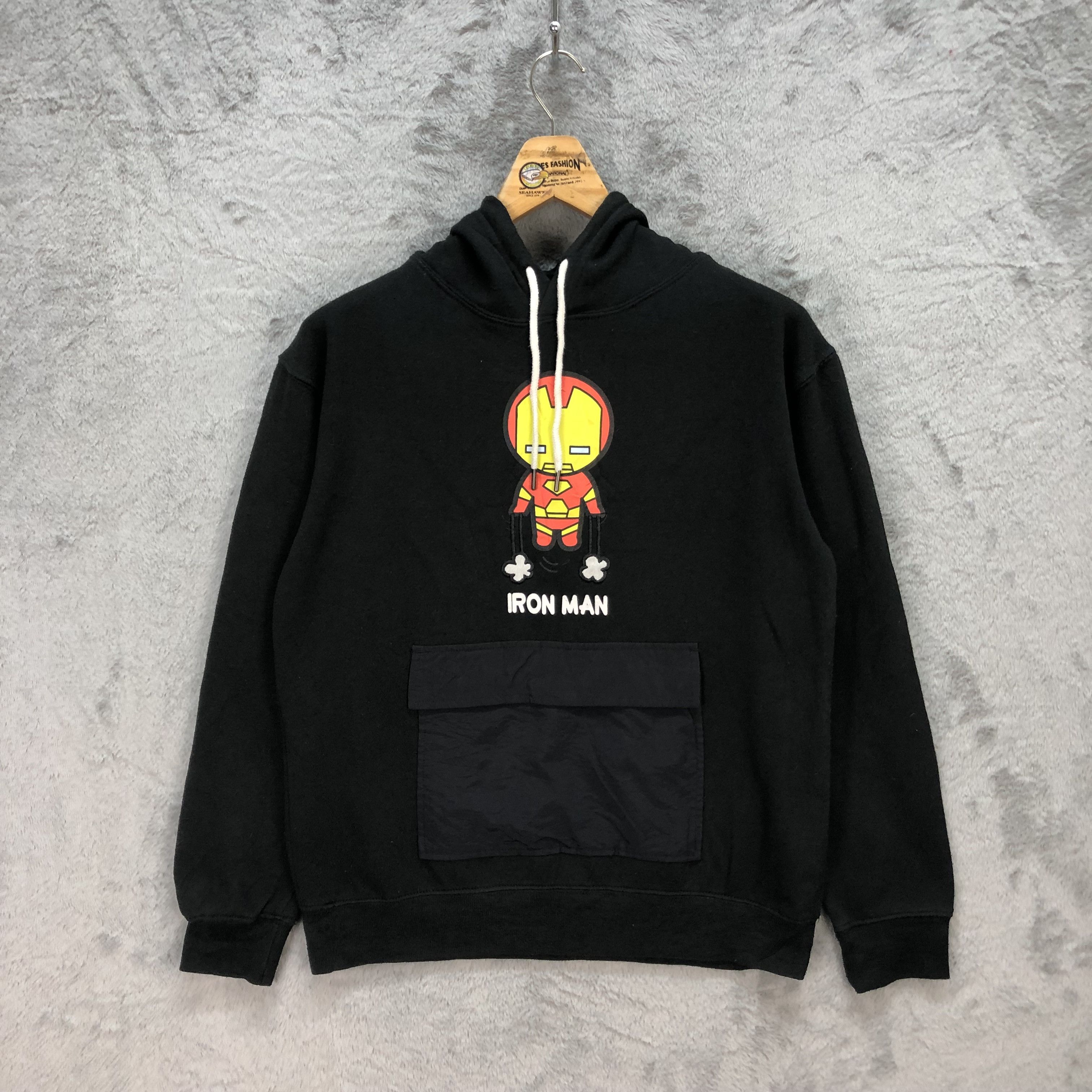 Marvel Comics Marvel Iron Man Kangaroo Pocket Pullover Hoodies #5842-210 Size US S / EU 44-46 / 1 - 1 Thumbnail