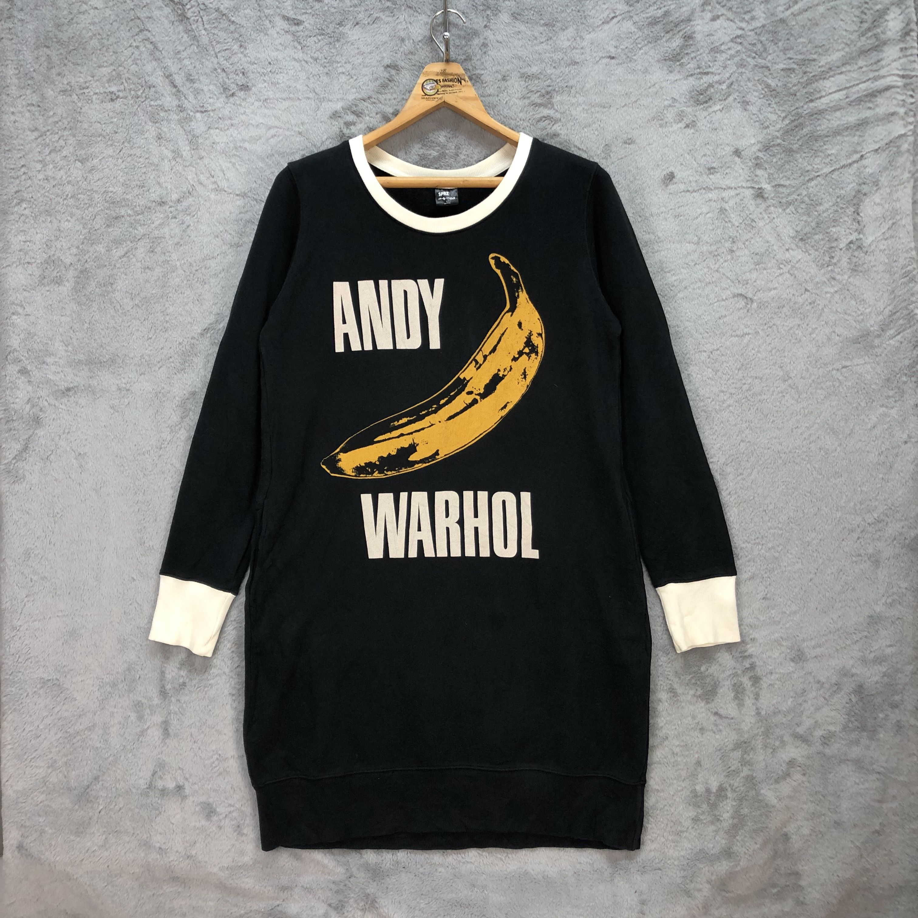 Andy Warhol Pop Art Andy Warhol Big Logo Long Sweatshirts #5778-206 Size L / US 10 / IT 46 - 1 Thumbnail