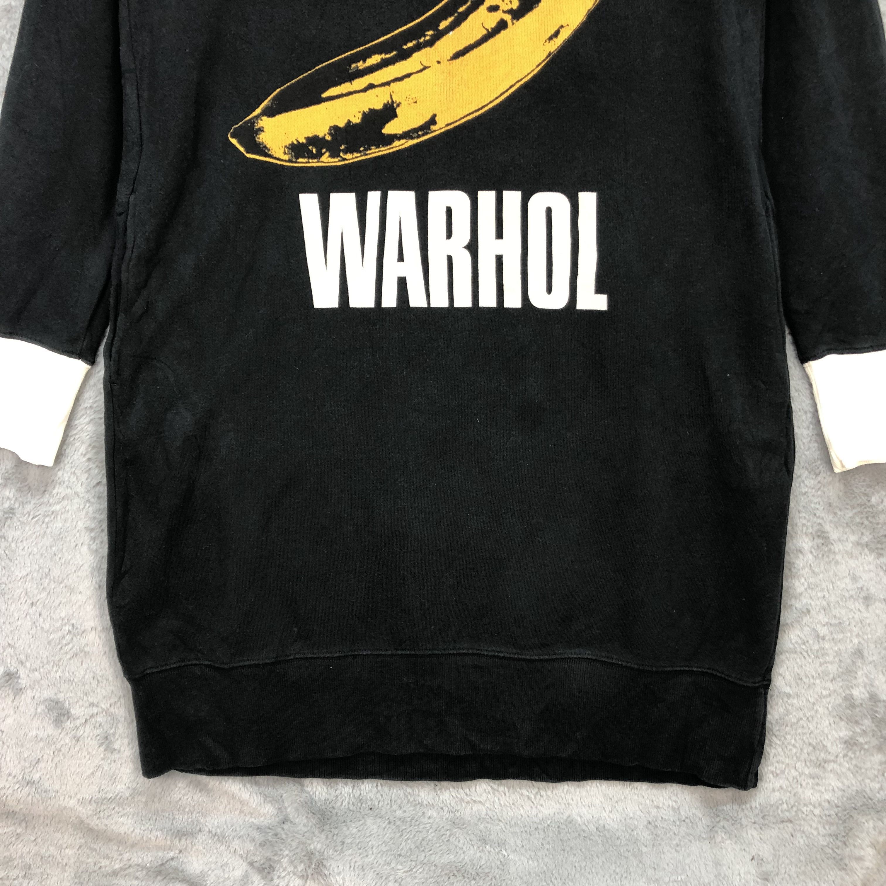 Andy Warhol Pop Art Andy Warhol Big Logo Long Sweatshirts #5778-206 Size L / US 10 / IT 46 - 4 Thumbnail