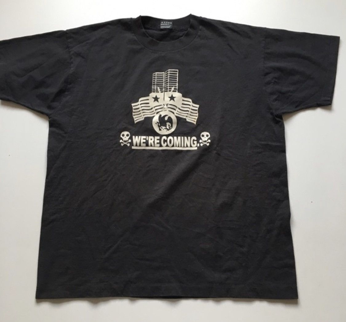 Vintage Vintage 90s Terrorism We’re Coming Graphic T Shirt XL Rare Size US XL / EU 56 / 4 - 1 Thumbnail