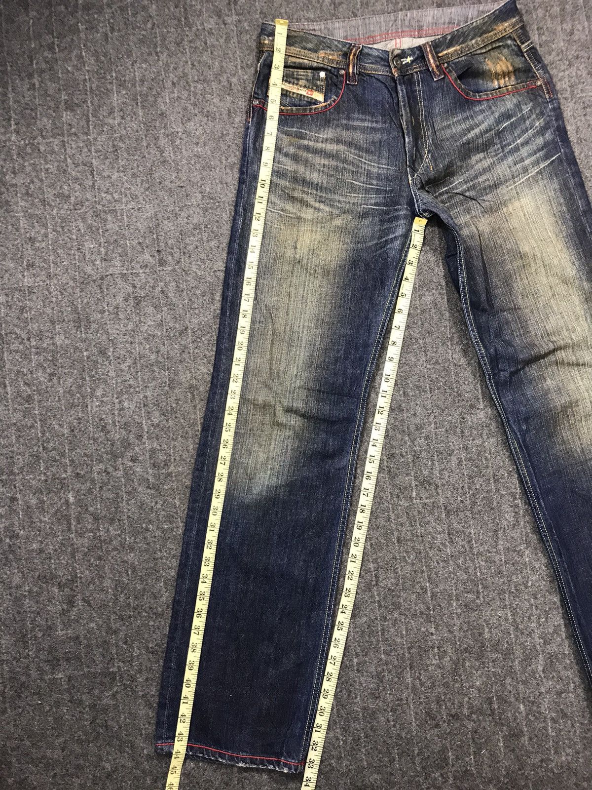 Diesel Diesel Industry Indigo Denim Jeans Buttonfly Made In Italy Size US 31 - 13 Thumbnail