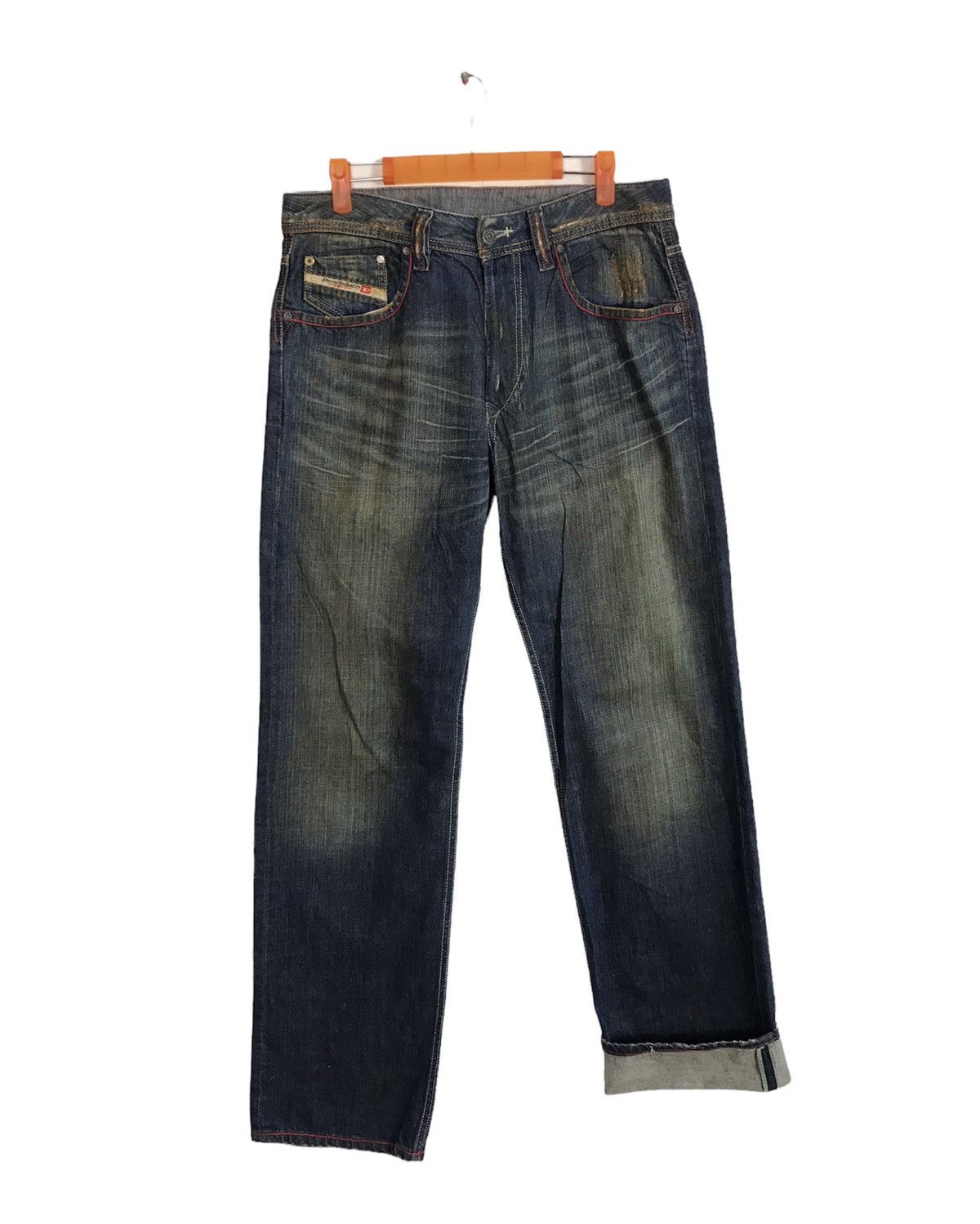 Diesel Industry Indigo Denim Jeans Buttonfly Made In Italy