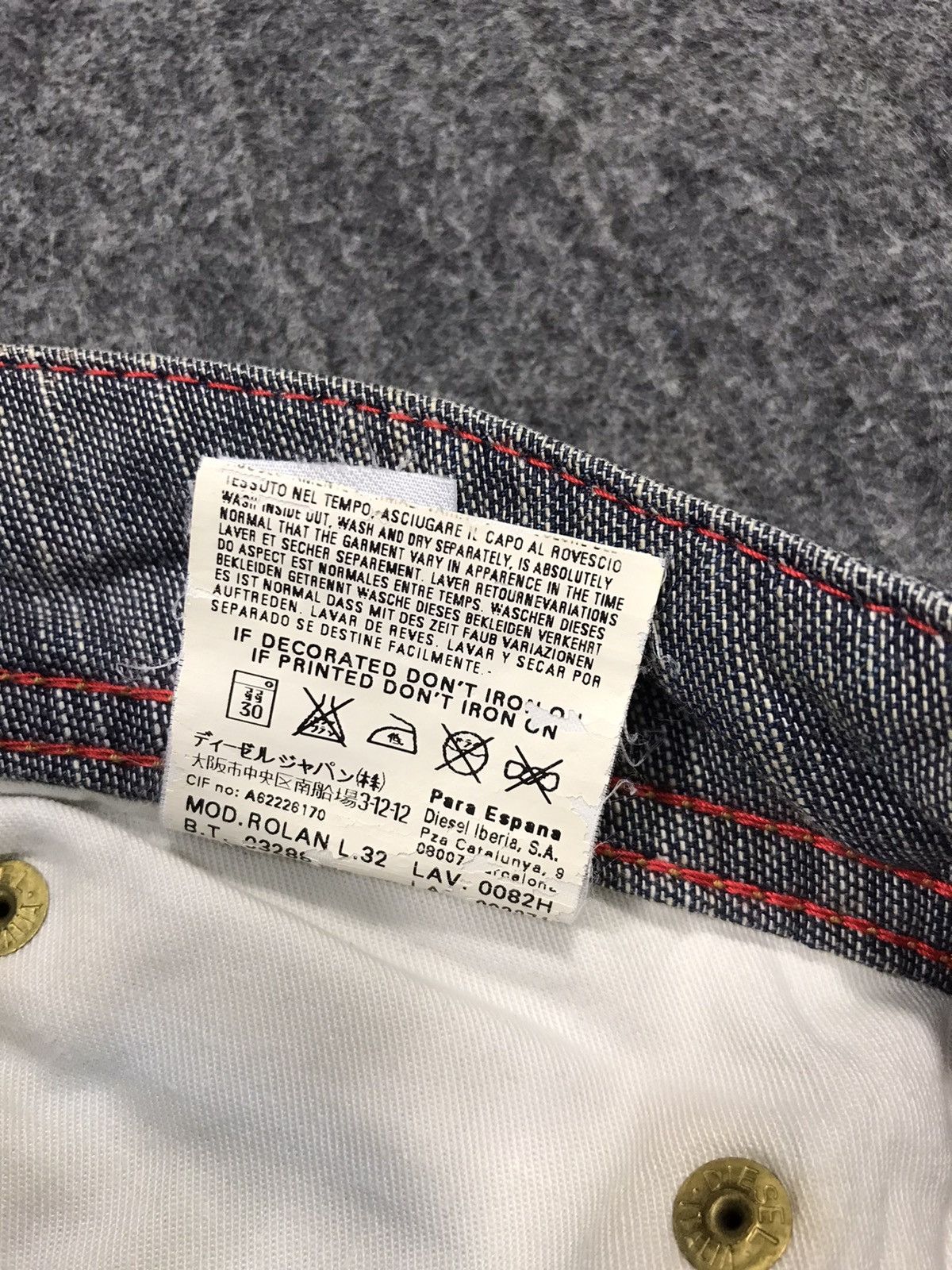 Diesel Diesel Industry Indigo Denim Jeans Buttonfly Made In Italy Size US 31 - 11 Thumbnail