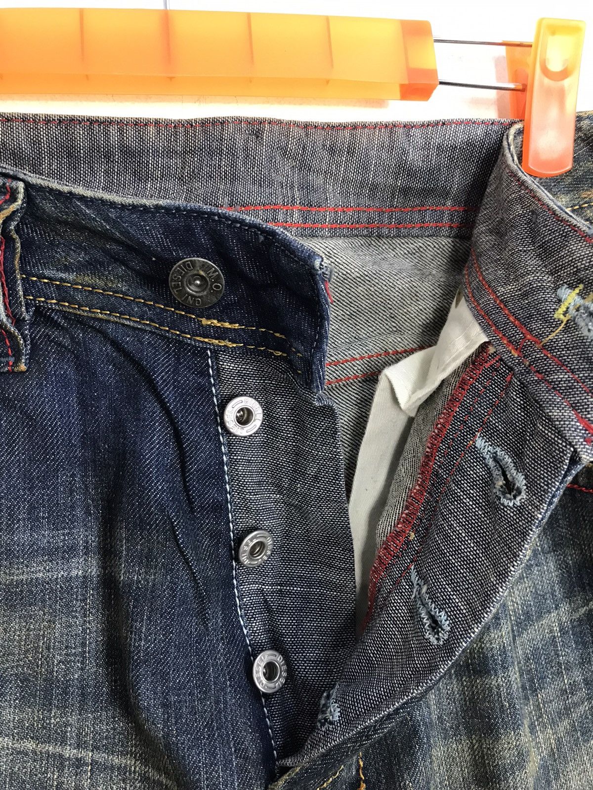 Diesel Diesel Industry Indigo Denim Jeans Buttonfly Made In Italy Size US 31 - 6 Thumbnail