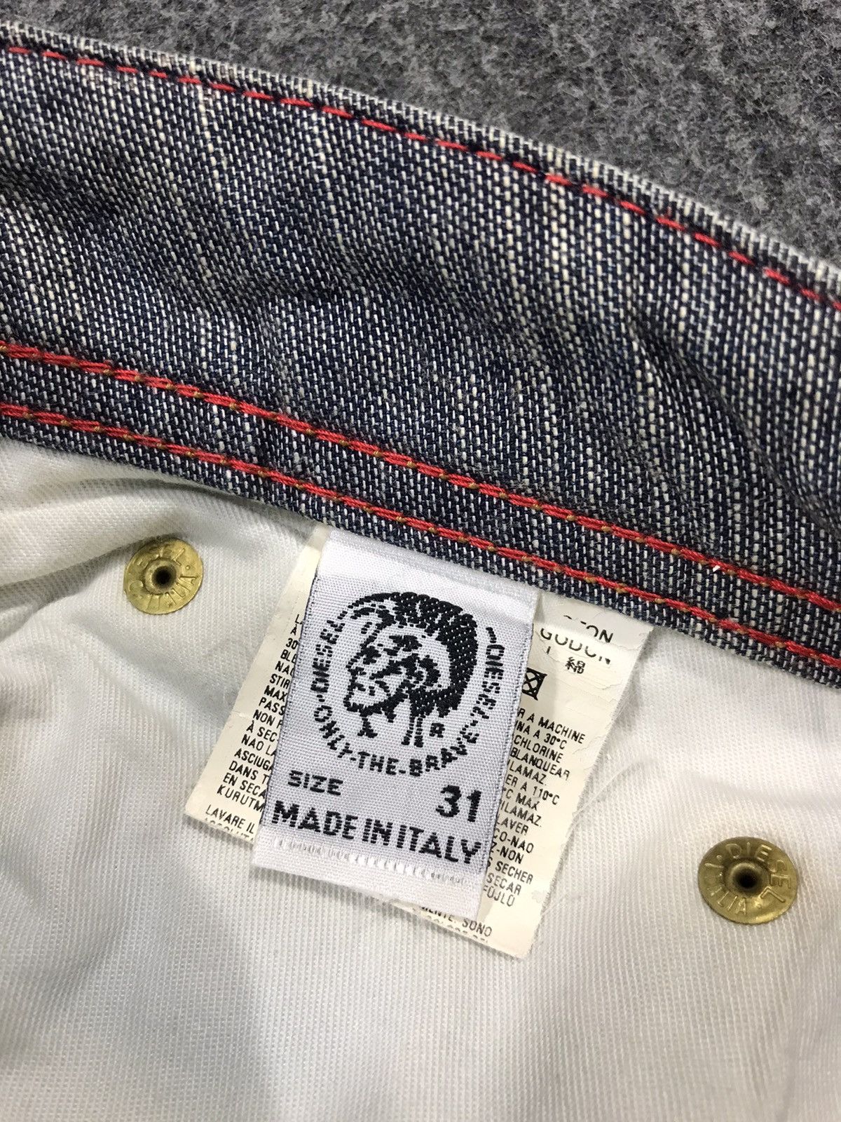 Diesel Diesel Industry Indigo Denim Jeans Buttonfly Made In Italy Size US 31 - 9 Thumbnail