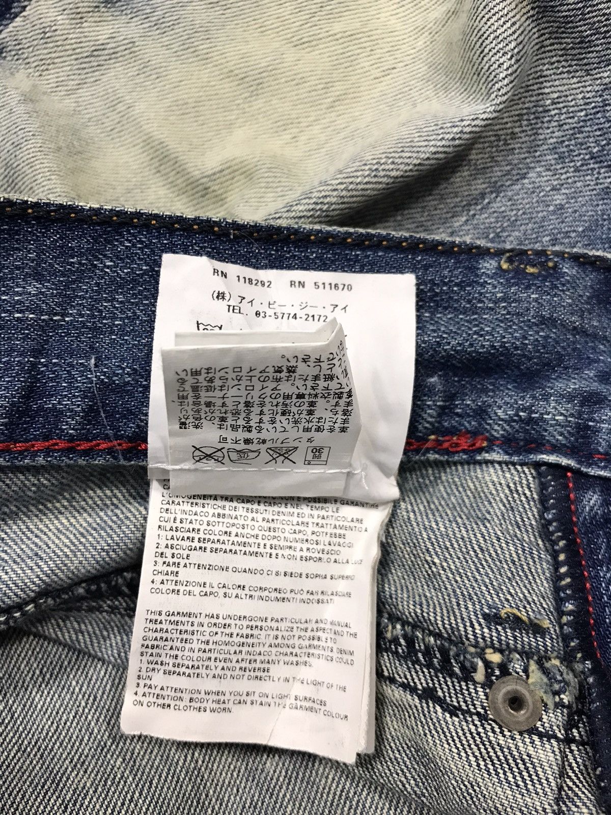 Replay Replay R81 Asolo Italy Distressed Denim Jeans Buttonfly Size US 31 - 11 Thumbnail