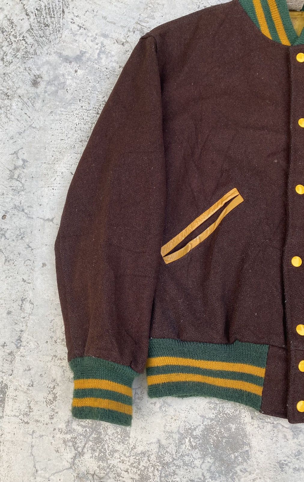Vintage Vintage 70s/80s Kaye Bros Chicago Wool Varsity Jacket Size US M / EU 48-50 / 2 - 4 Thumbnail