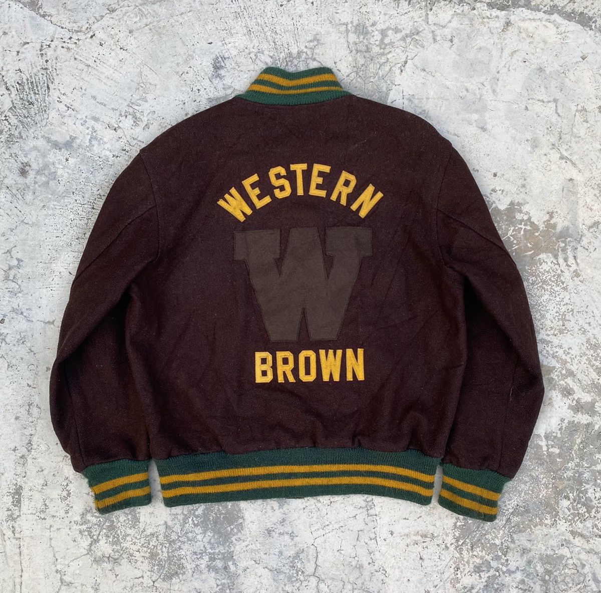 Vintage Vintage 70s/80s Kaye Bros Chicago Wool Varsity Jacket Size US M / EU 48-50 / 2 - 1 Thumbnail