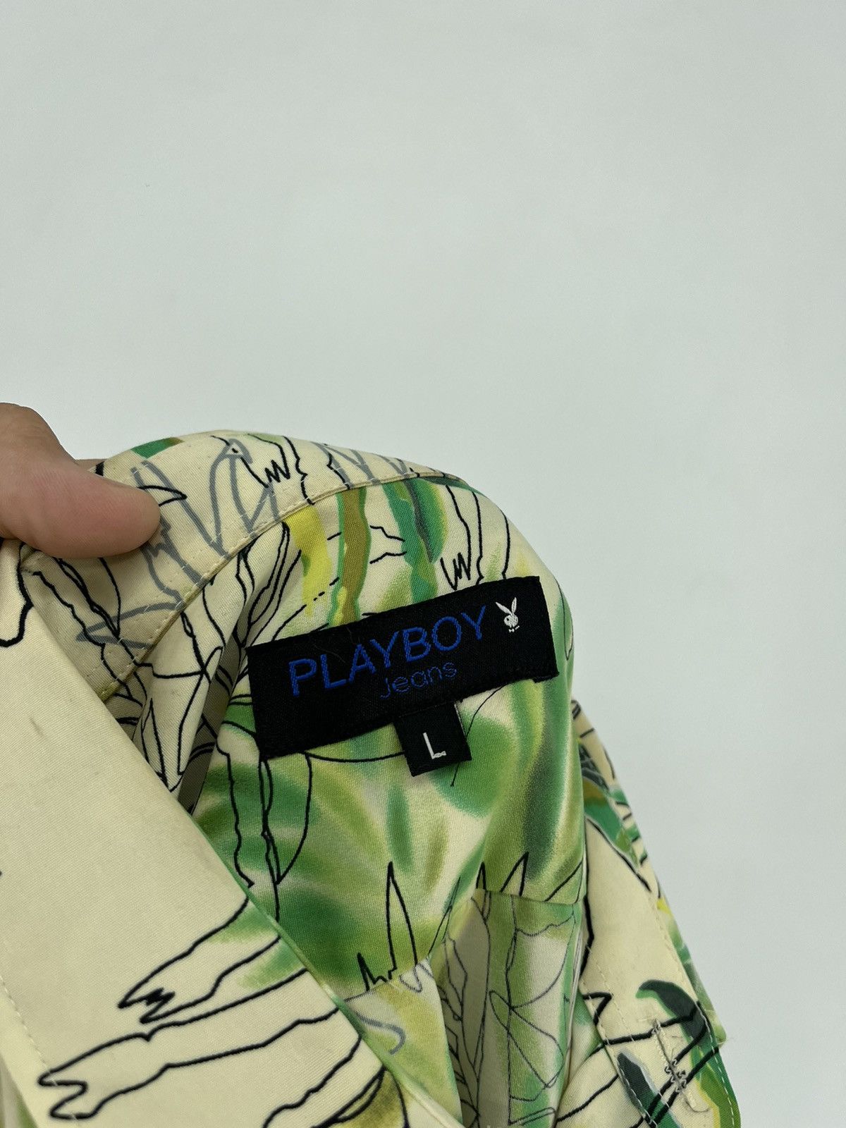 Playboy Vintage Y2K PLAYBOYS Floral Flowers Hawaiian Shirt Size US L / EU 52-54 / 3 - 11 Thumbnail