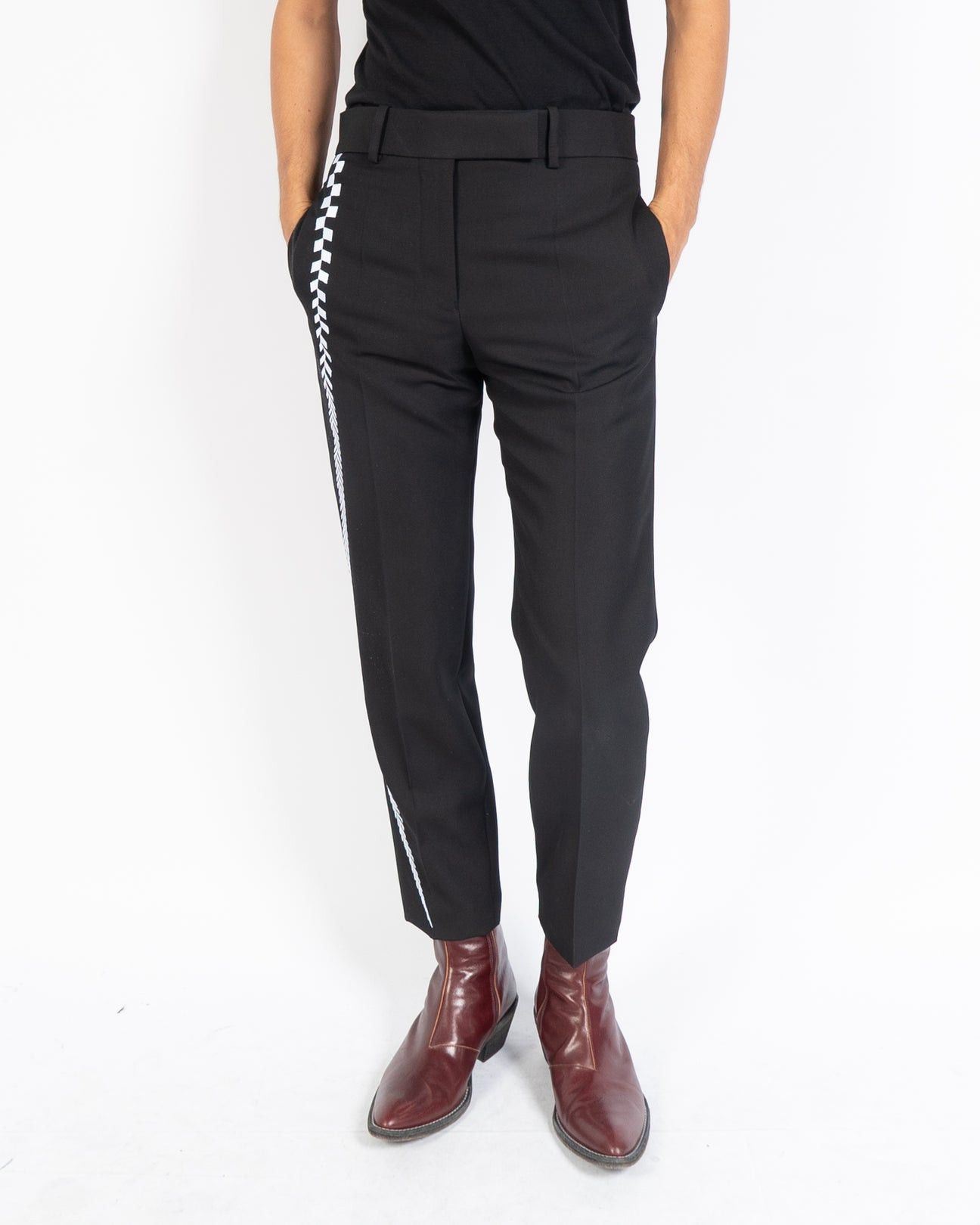 Haider Ackermann FW19 Embroidered Miles Black Trousers Size US 31 - 5 Thumbnail