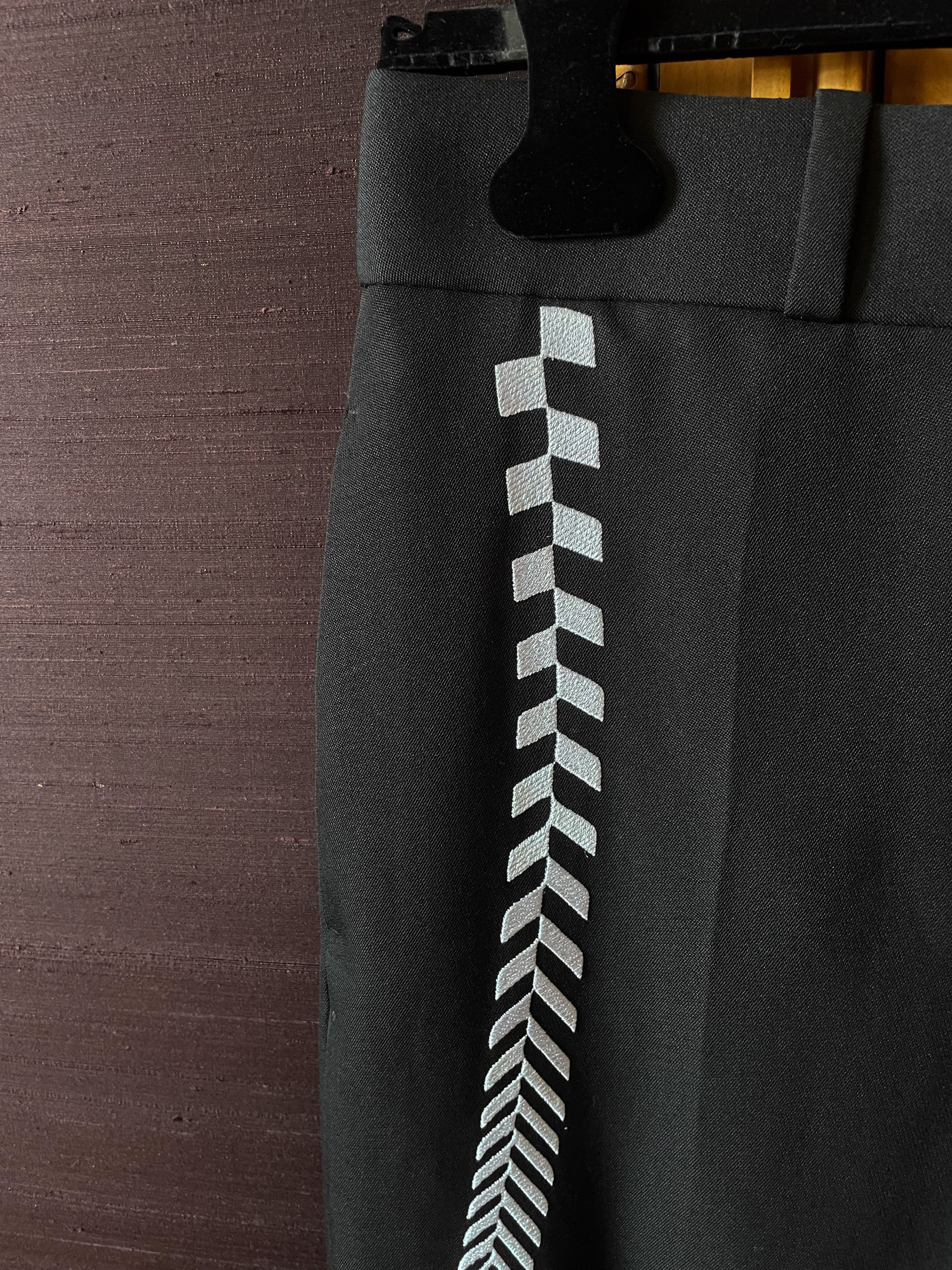 Haider Ackermann FW19 Embroidered Miles Black Trousers Size US 31 - 2 Thumbnail