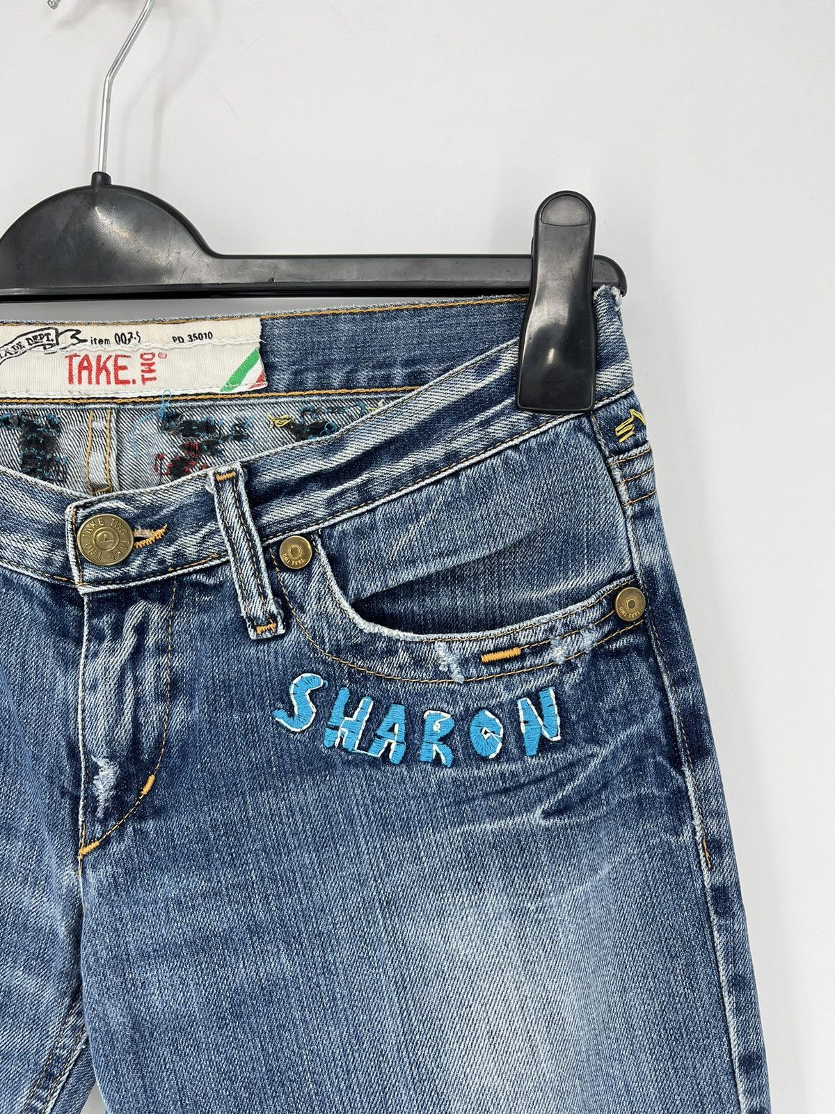 Vintage Vintage TAKE TWO Denim Jeans, Made In Italy "Style Ed Hardy Size US 29 - 6 Thumbnail