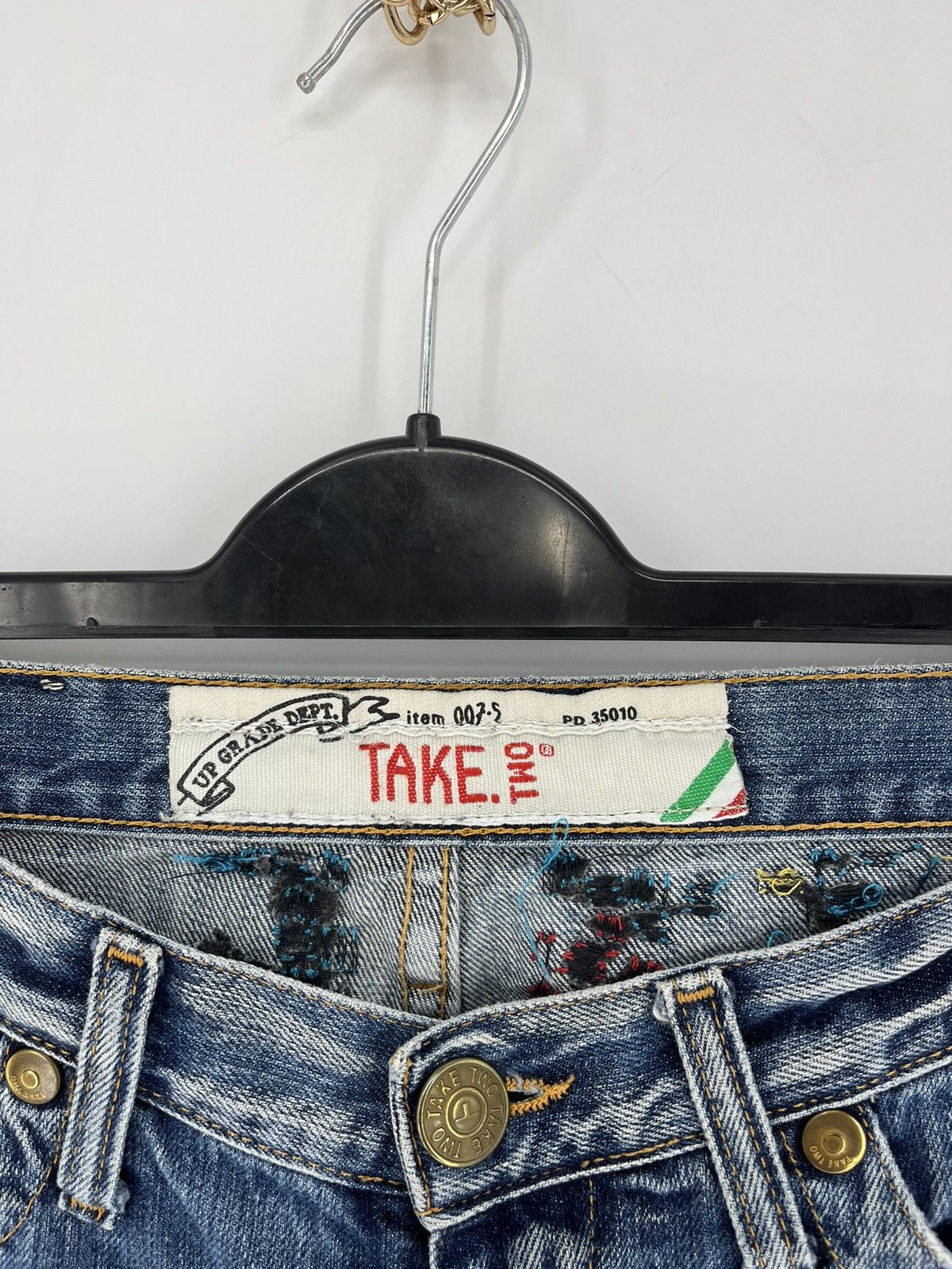 Vintage Vintage TAKE TWO Denim Jeans, Made In Italy "Style Ed Hardy Size US 29 - 8 Thumbnail
