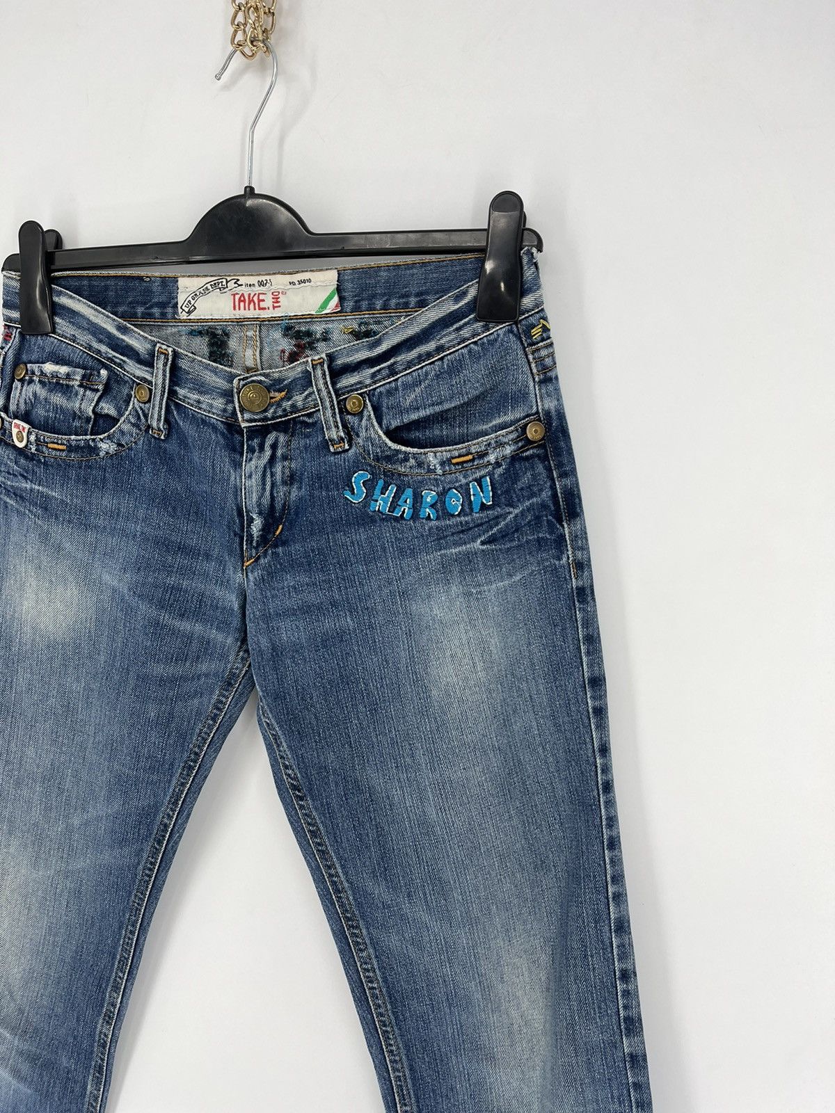 Vintage Vintage TAKE TWO Denim Jeans, Made In Italy "Style Ed Hardy Size US 29 - 5 Thumbnail