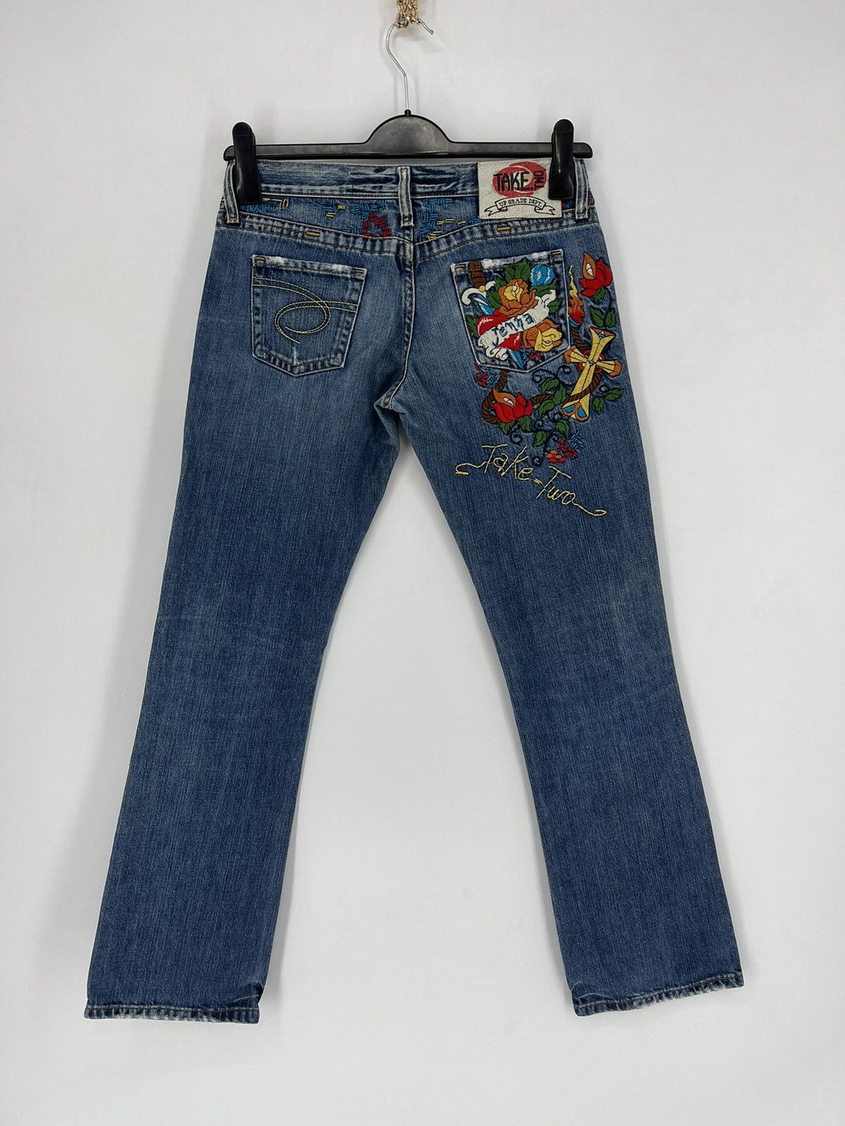 Vintage Vintage TAKE TWO Denim Jeans, Made In Italy "Style Ed Hardy Size US 29 - 11 Thumbnail