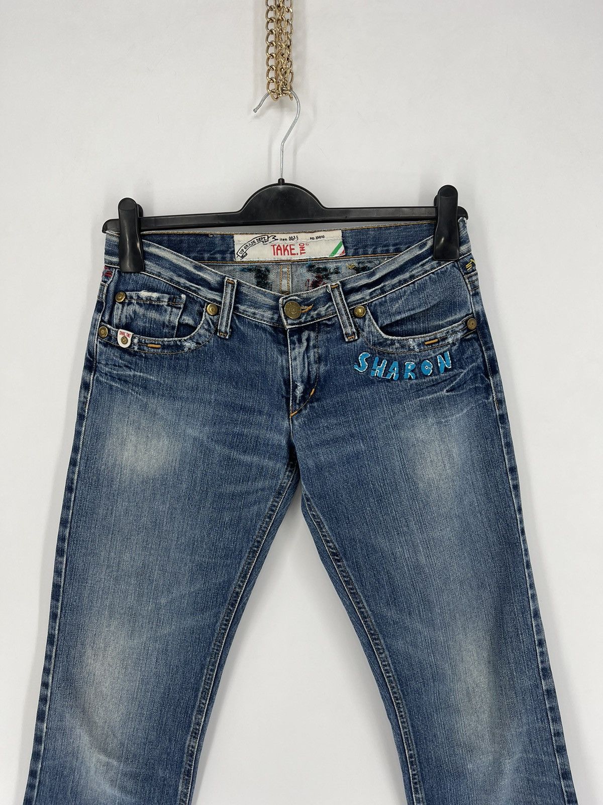 Vintage Vintage TAKE TWO Denim Jeans, Made In Italy "Style Ed Hardy Size US 29 - 3 Thumbnail