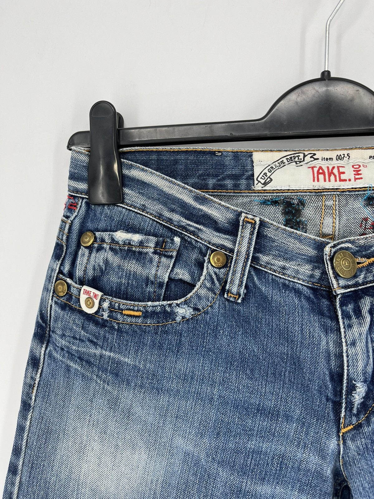 Vintage Vintage TAKE TWO Denim Jeans, Made In Italy "Style Ed Hardy Size US 29 - 7 Thumbnail