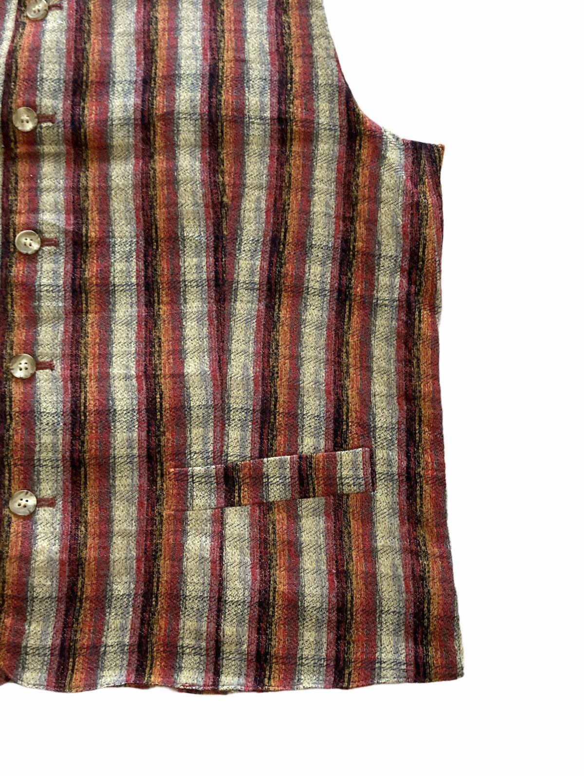 Kenzo Kenzo Multicolour Barcode Stripes Vest Size US L / EU 52-54 / 3 - 4 Thumbnail