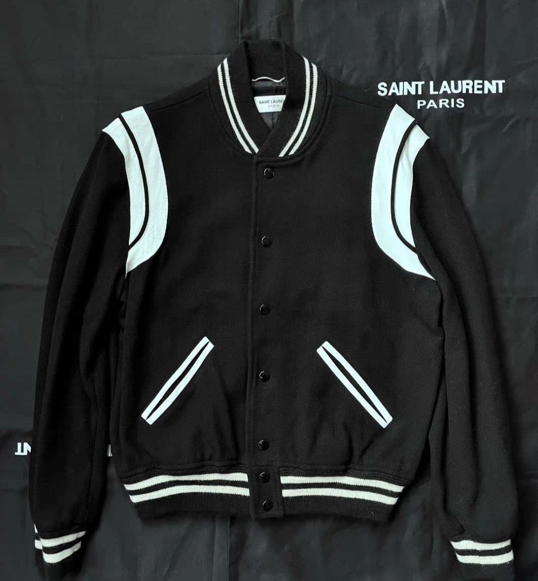 Yves Saint Laurent Saint Laurent 14Fw Teddy Jacket Size 46 Black