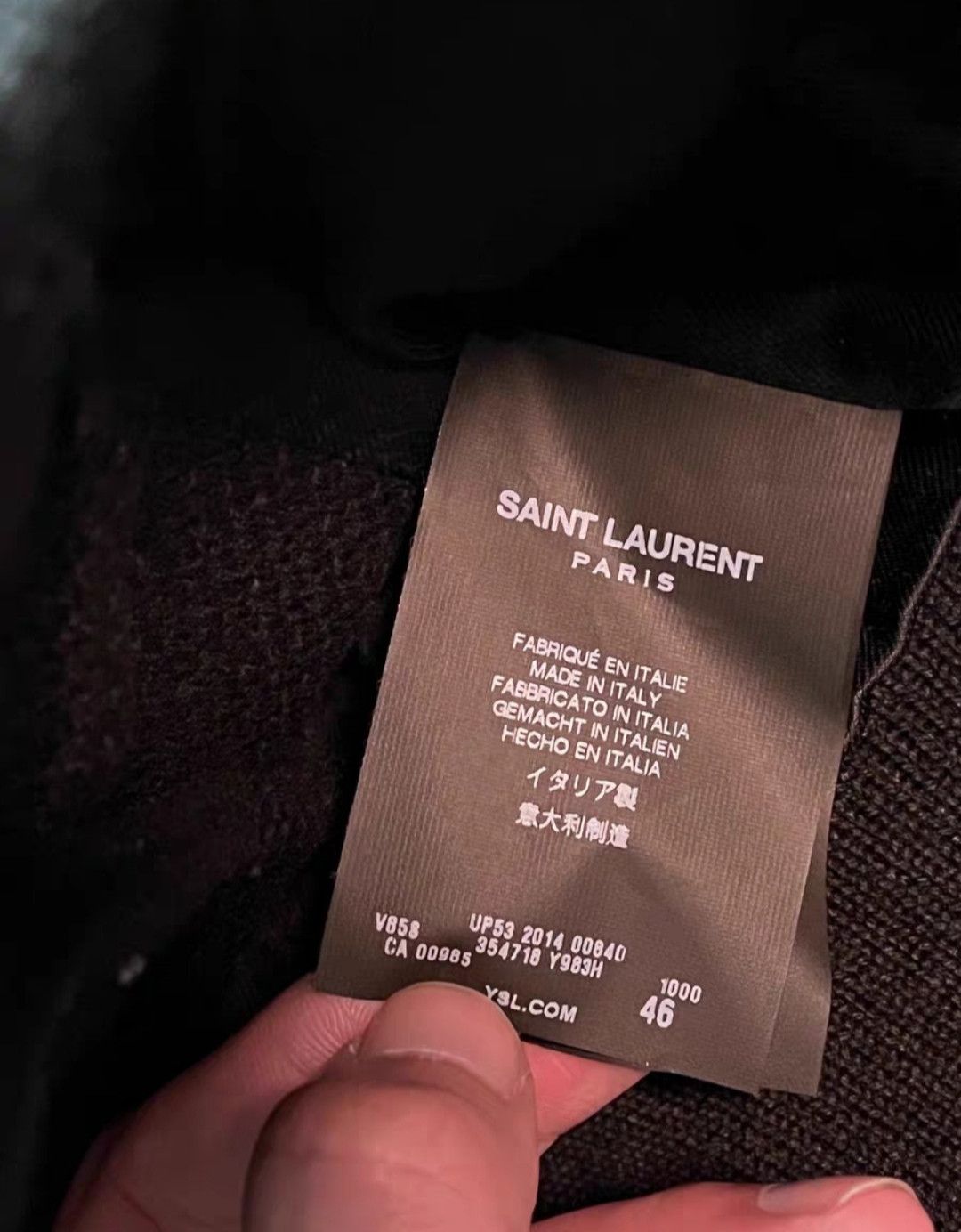 Yves Saint Laurent Saint Laurent 14Fw Teddy Jacket Size 46 Black Size US S / EU 44-46 / 1 - 6 Thumbnail
