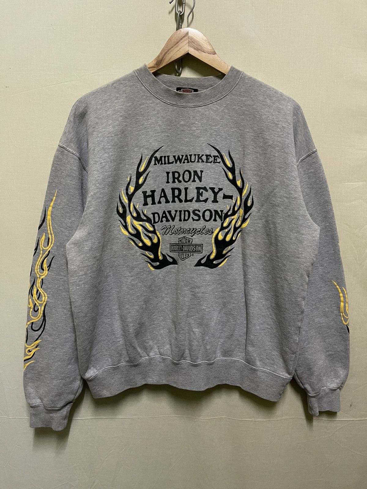 Harley Davidson Harley Davidson Motorcycle Sweatshirt Flame Thunder Size US L / EU 52-54 / 3 - 1 Thumbnail