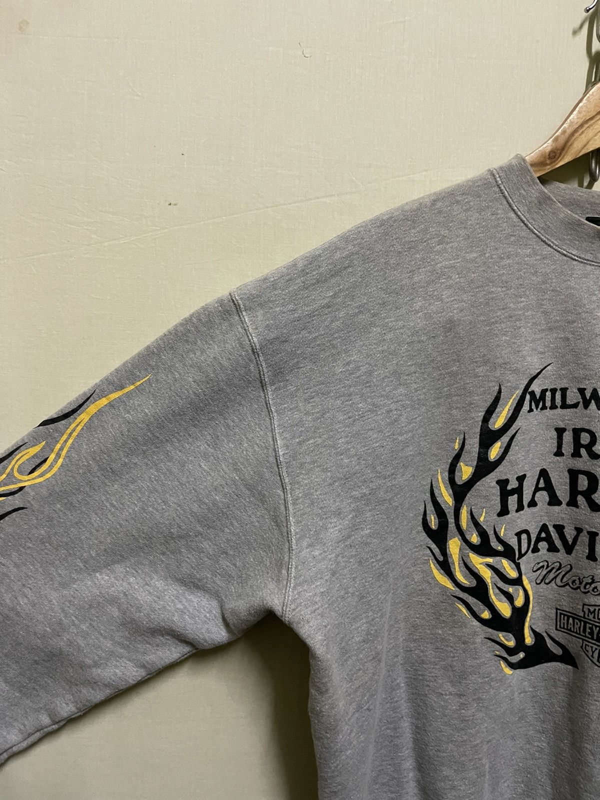 Harley Davidson Harley Davidson Motorcycle Sweatshirt Flame Thunder Size US L / EU 52-54 / 3 - 3 Thumbnail