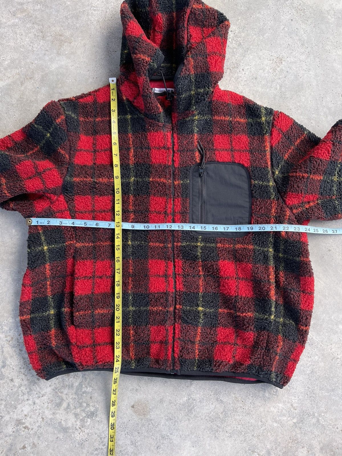 JW Anderson × Uniqlo J.W. Anderson X uniqlo plaid bulky fleece hooded jacket Size US XL / EU 56 / 4 - 9 Thumbnail