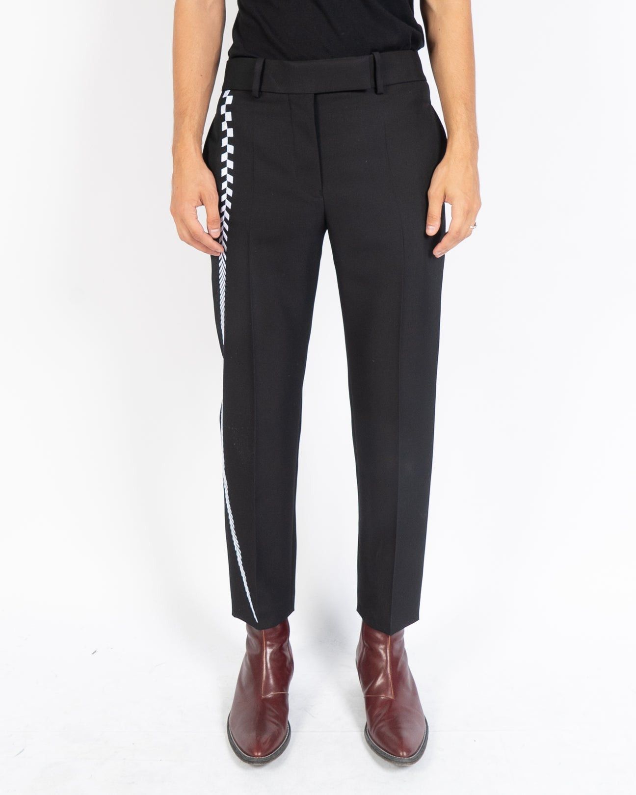 HAIDER ACKERMANN テーパードパンツ Haider Ackermann SS18 Embroidered High Waist Trousers | Grailed