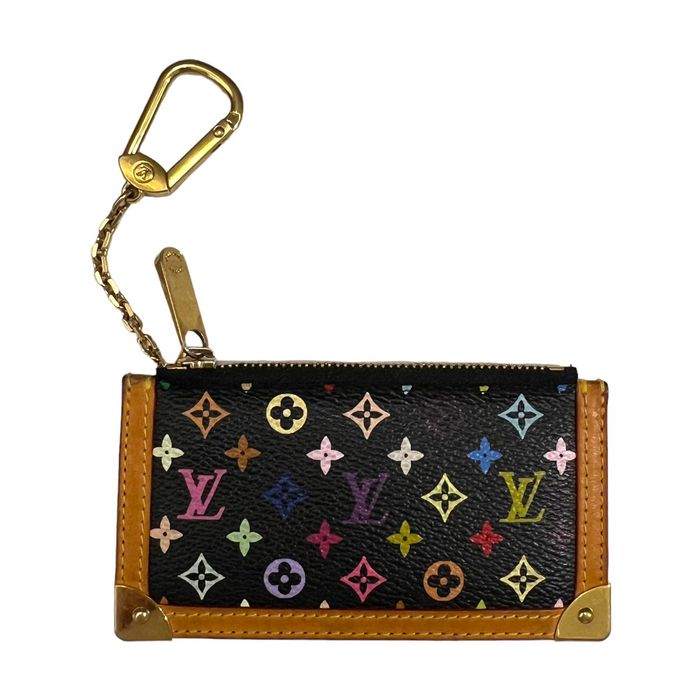 Louis Vuitton White Monogram Multicolor Pochette Cles NM Key