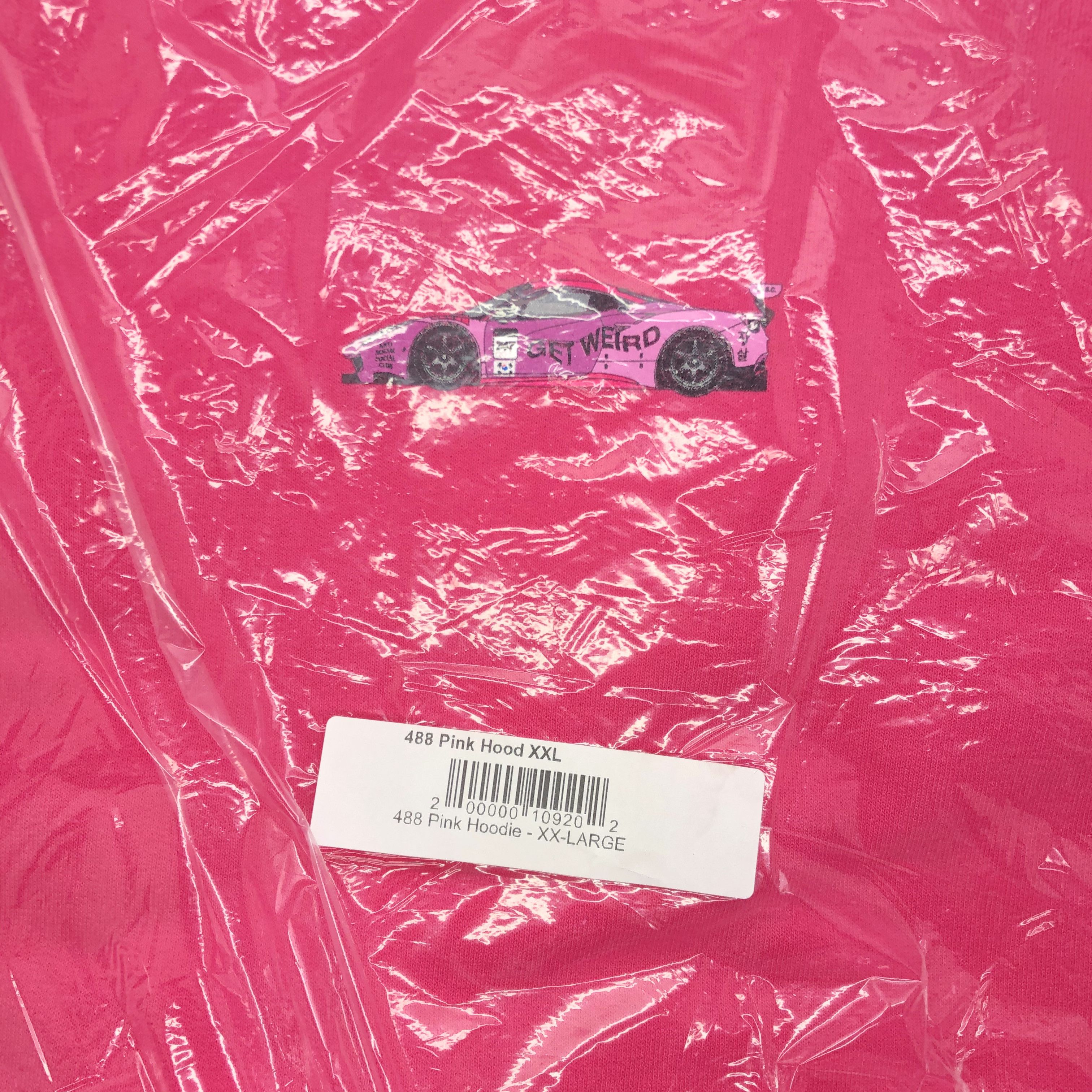 image of Anti Social Social Club Ds Assc Black Logo 488 Pink Hoodie Offwhite Bape Supreme, Men's (Size 2XL)