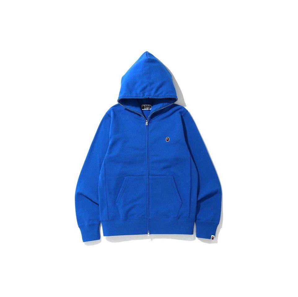 Bape BAPE One Point Full Zip Hoodie Blue Size US XXL / EU 58 / 5 - 1 Thumbnail
