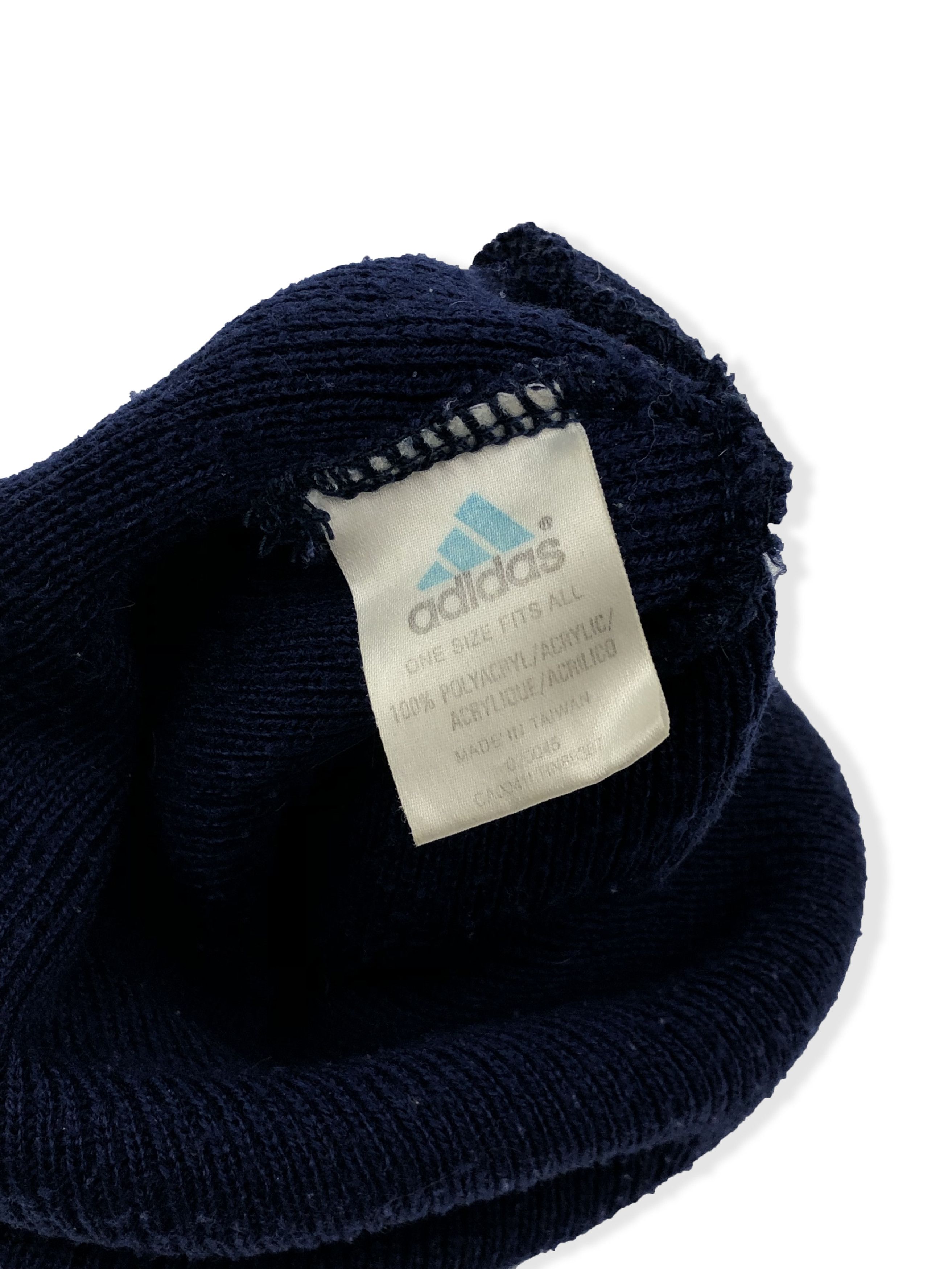 Adidas 90s Vintage ADIDAS Deep Blue Navy Beanie M195 Size ONE SIZE - 4 Thumbnail